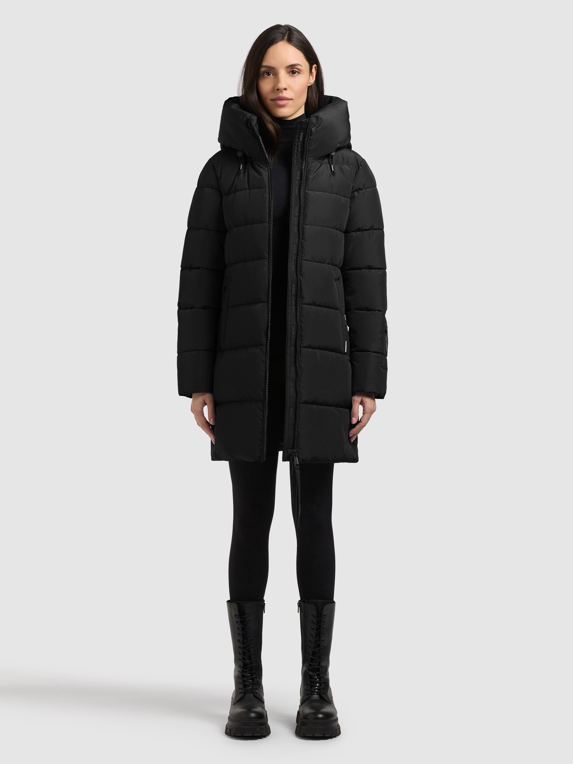 khujo Steppjacke »GRIMES« mit Kapuze Reißverschlusstaschen