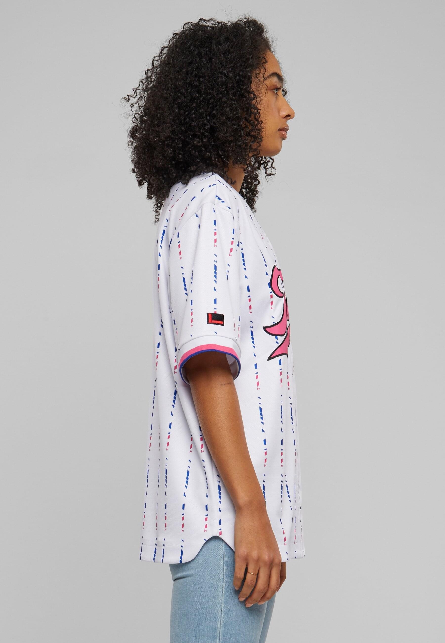 Fubu T-Shirt »Fubu Damen FW222-021-1 FUBU Varsity Stripe Baseball Jersey« 1 Stk. tlg.