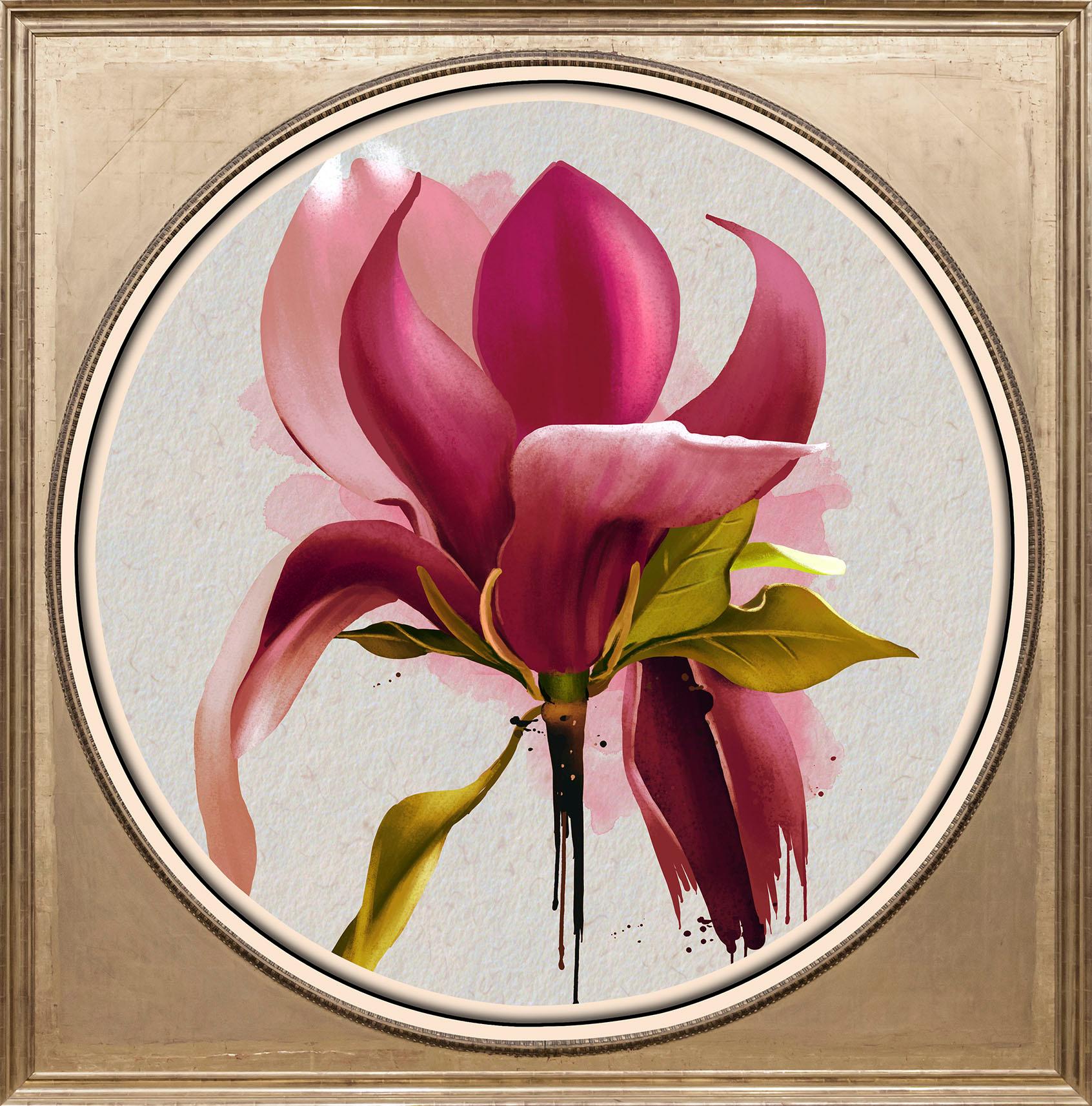 queence Acrylglasbild "Magnolie" Blumen Blumenbilder Gemälde Kunst Pflanzen Pflanzenbilder Fine Art-Print in Galeriequalität