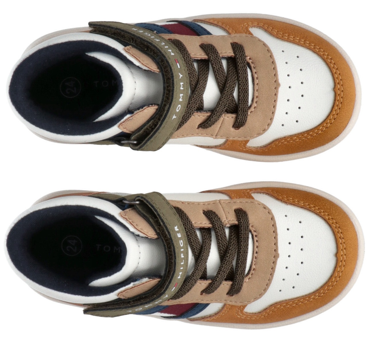 Tommy Hilfiger Sneaker »FLAG online SNEAKER«, im HIGH BAUR modischen colorblocking | TOP Look kaufen LACE-UP/VELCRO