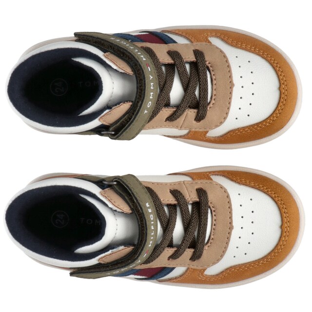 Tommy Hilfiger Sneaker »FLAG HIGH TOP LACE-UP/VELCRO SNEAKER«, im modischen  colorblocking Look online kaufen | BAUR