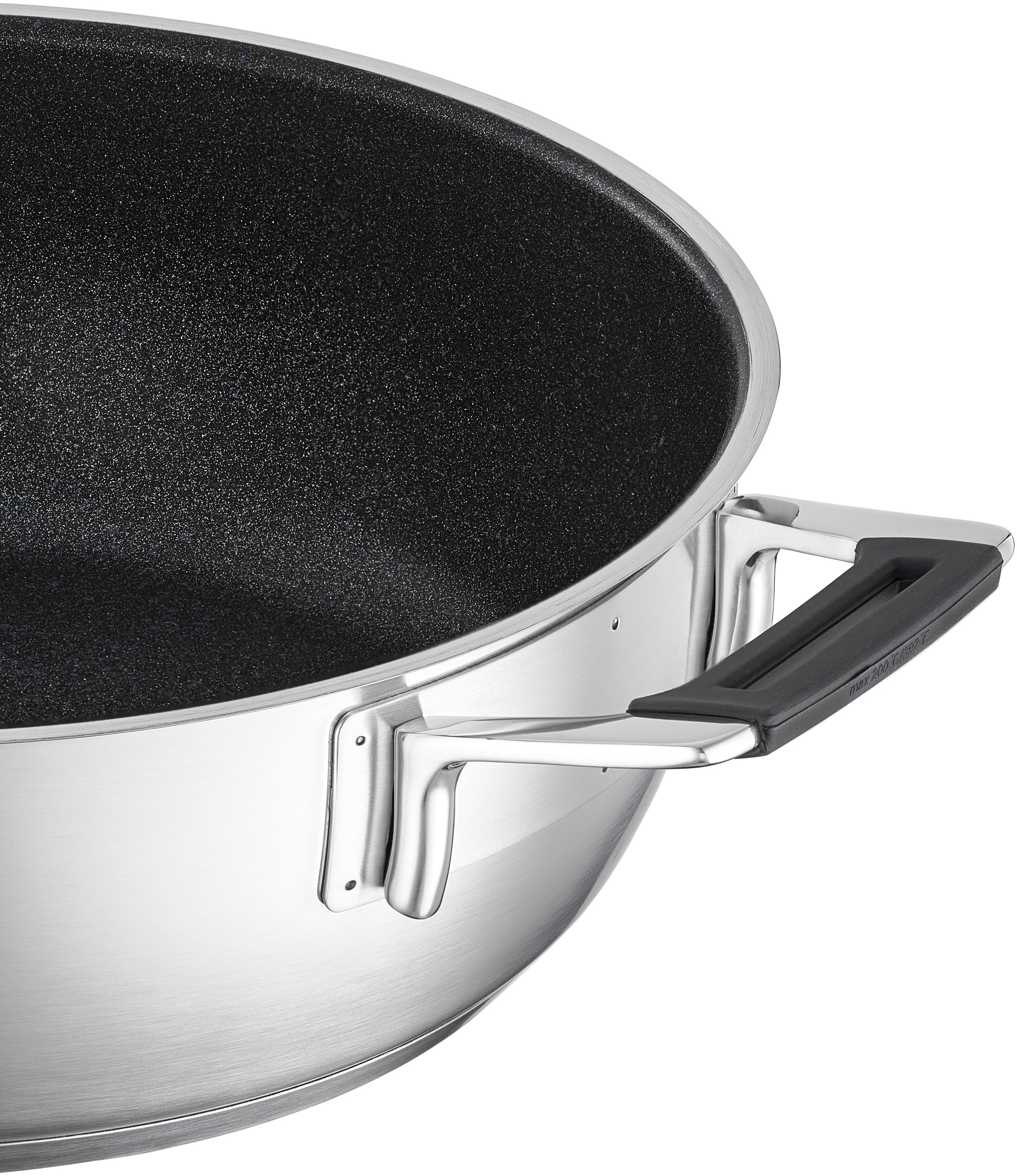 RÖSLE Servierpfanne "SILENCE PRO" Edelstahl 18/10 1 Stk. tlg. mit Premium-Antihaftversiegelung ProResist, Induktion