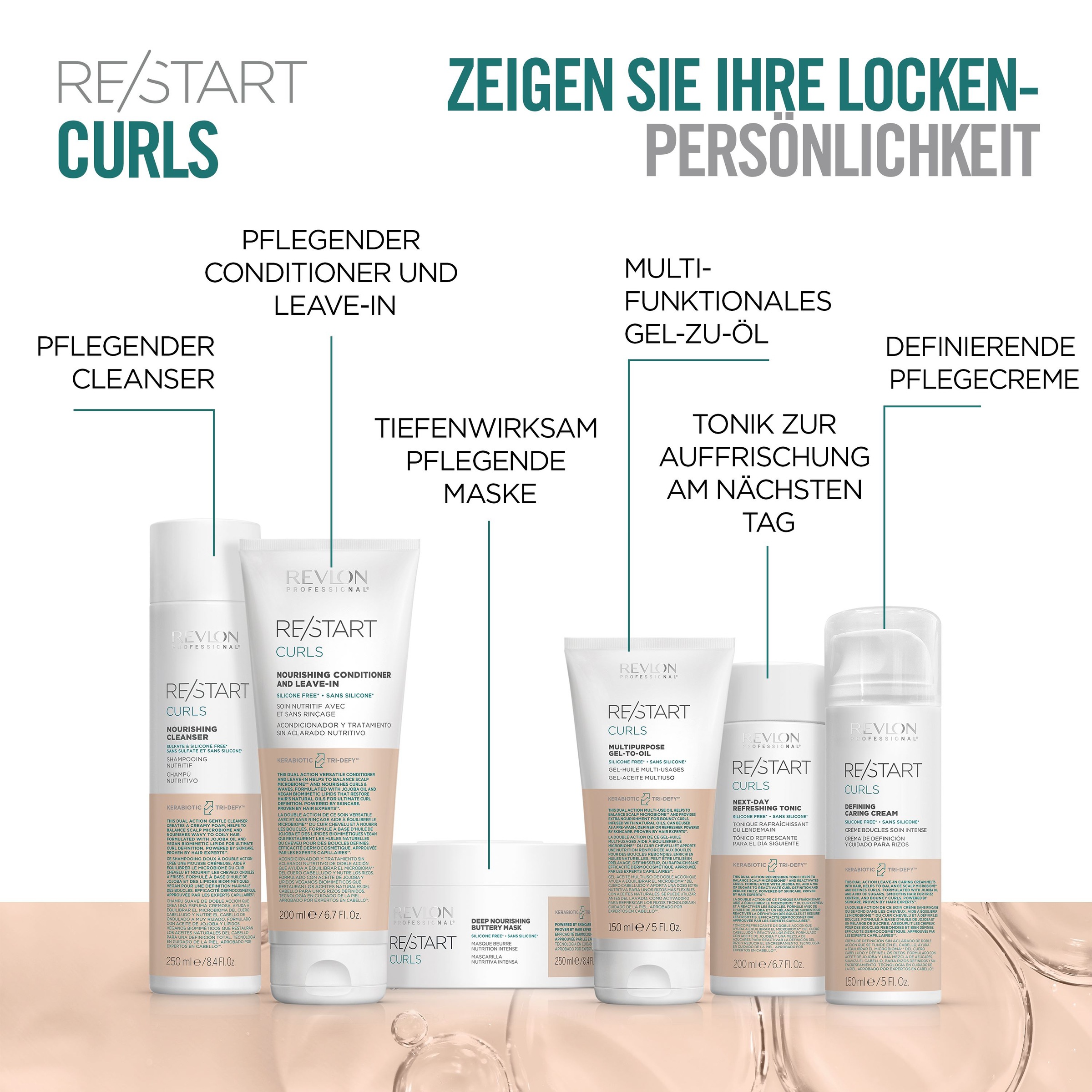 REVLON PROFESSIONAL Haartonikum »RE/START CURLS NEXT-DAY FEFRESHING TONIC« Wiederbelebung von Locken und Wellen am zweiten Tag.