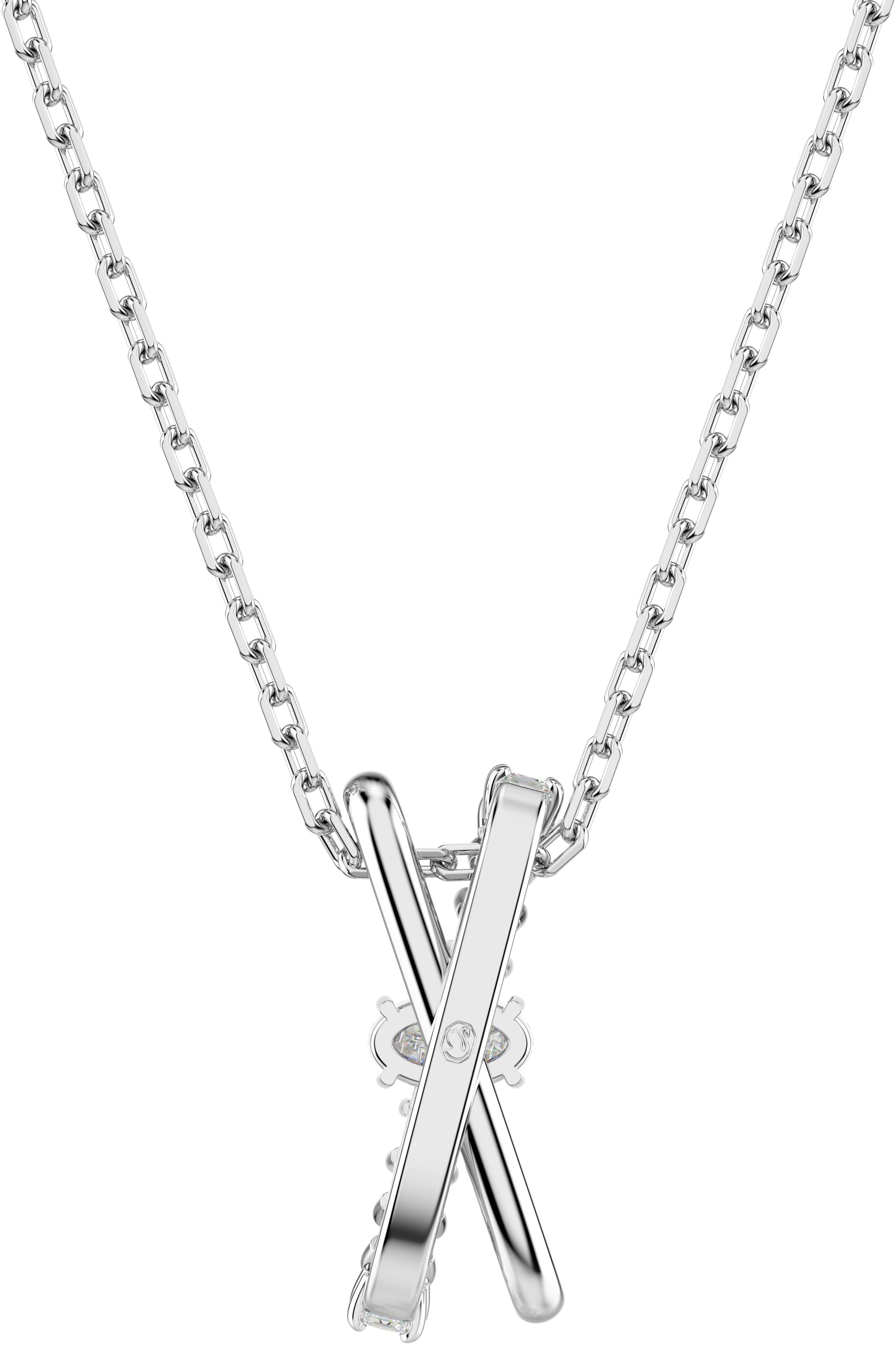 Swarovski Kette mit Anhänger »Schmuck Geschenk Halskette Hyperbola Twist, 5689723, 5689788«, mit Swarovski® Zirkonia (synth.)