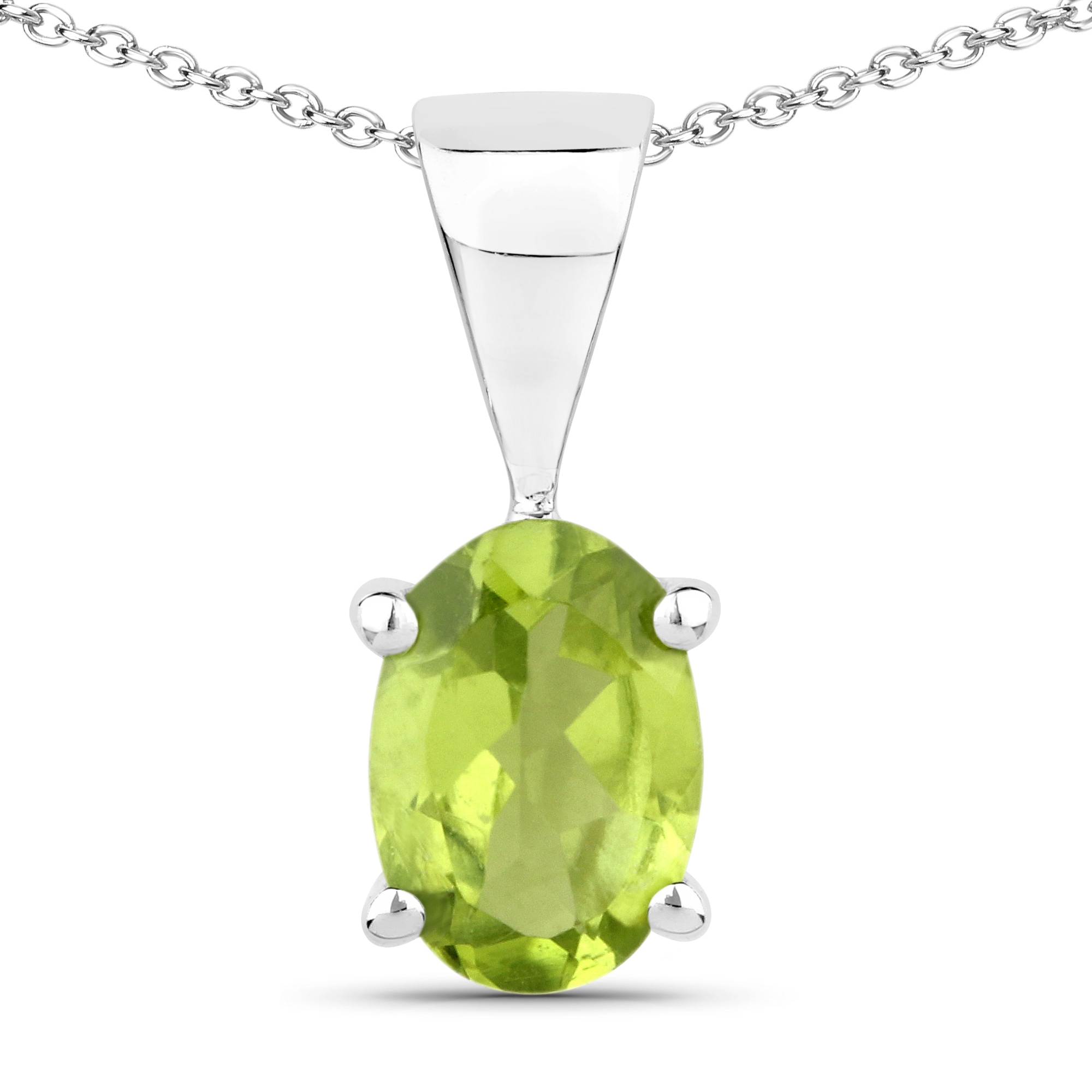 Vira Jewels Paar Ohrstecker »Silber 925 rhodiniert Ohrringe und Halskette mit echtem Peridot«