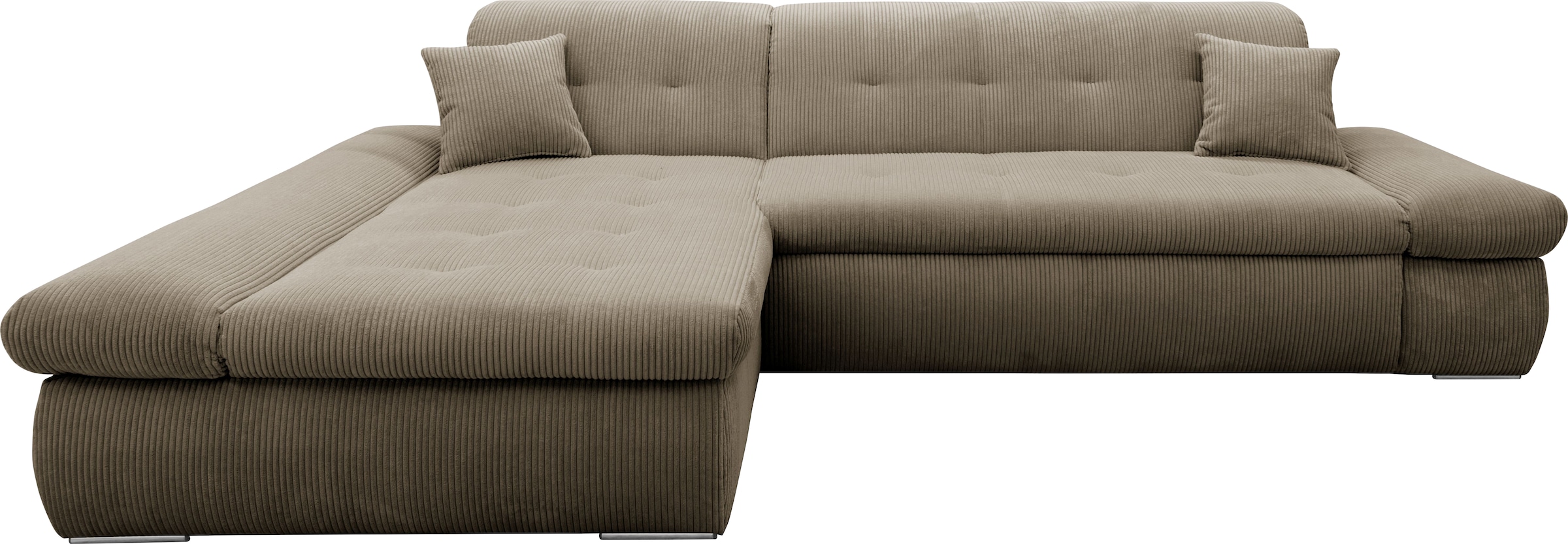 DOMO collection Ecksofa »Moric Luxus - B/T/H 300/172/80 cm«, XXL-Format, L-Form, bis 140kg pro Sitzplatz belastbar