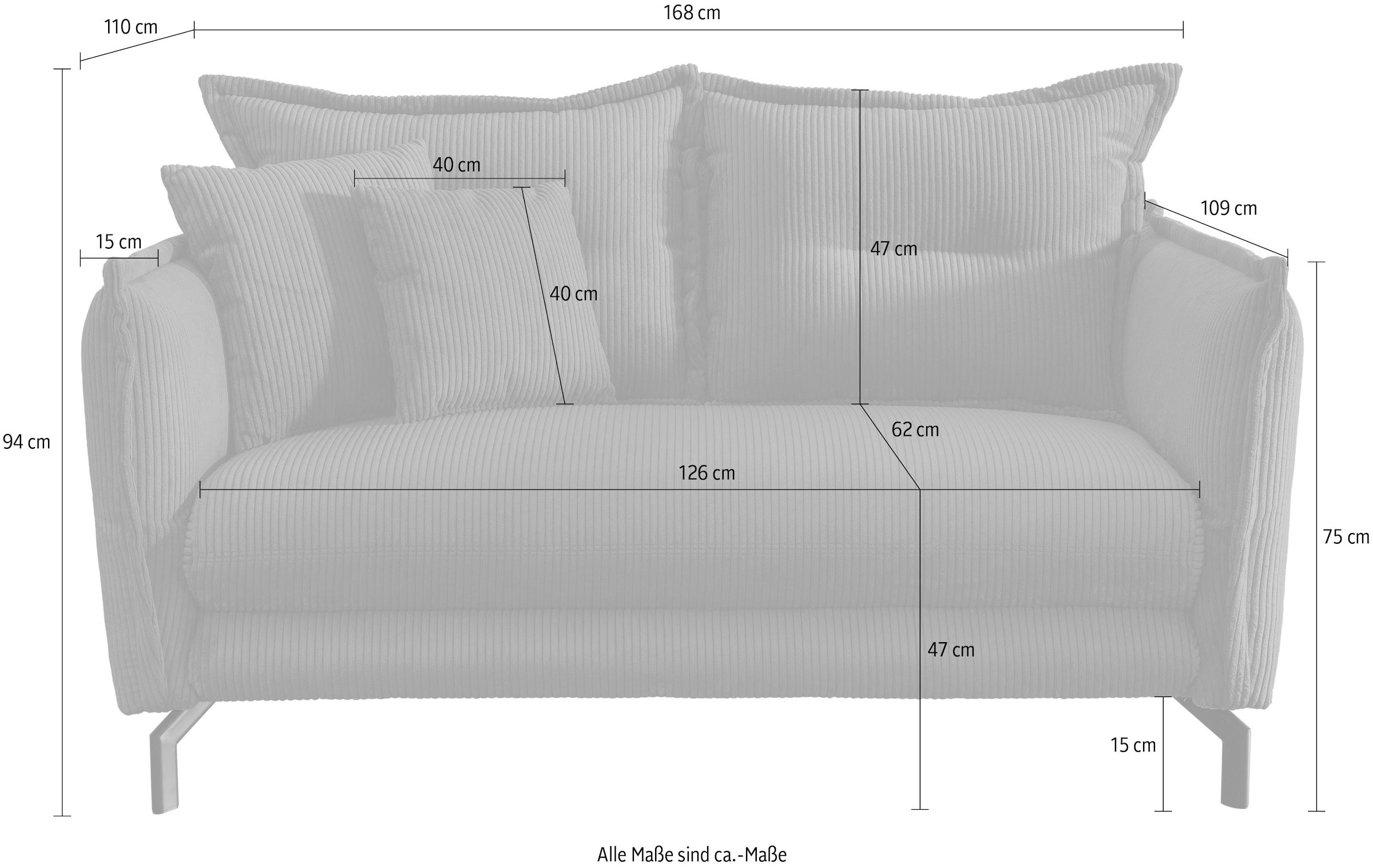 Home affaire 2-Sitzer »LAVA«