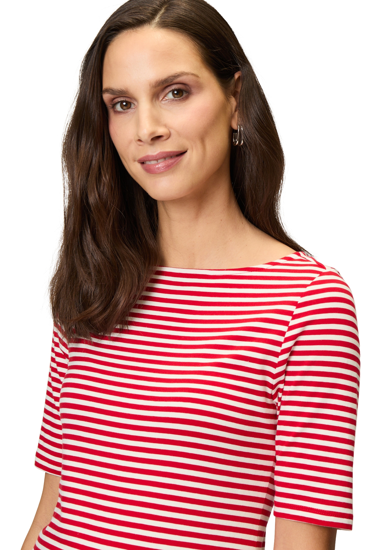 Zero Kurzarmshirt »zero Streifenshirt mit U-Boot Ausschnitt«, (1 tlg.), Plain/ohne Details