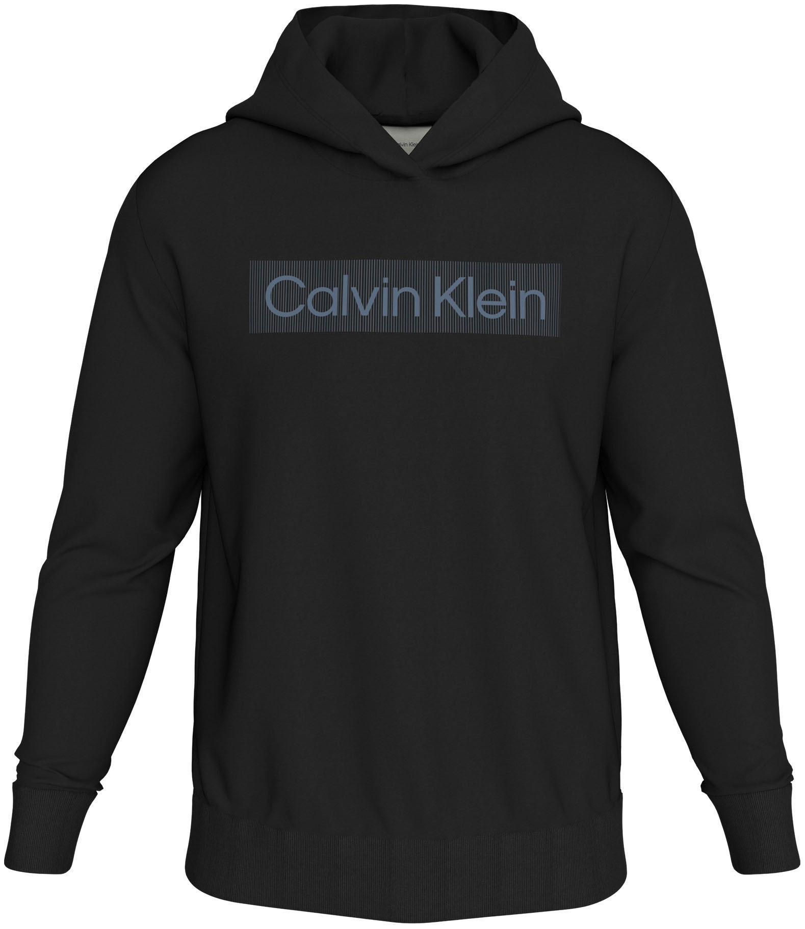 Calvin Klein Big&Tall Sweatshirt "BT BOX STRIPED LOGO HOODIE", in Großen Größen mit Logoschriftzug