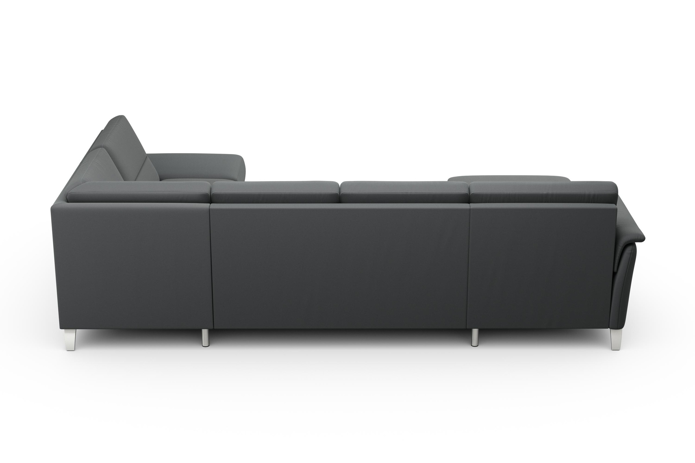 Wohnlandschaft SIT & MORE "Palmera U-Form, B: 308 cm", grau (anthrazit), B:308cm H:89cm T:212cm, 100% Polyester, Sofas, Wohnlandschaft, optional Bettfunktion & Bettkasten, Federkern 5