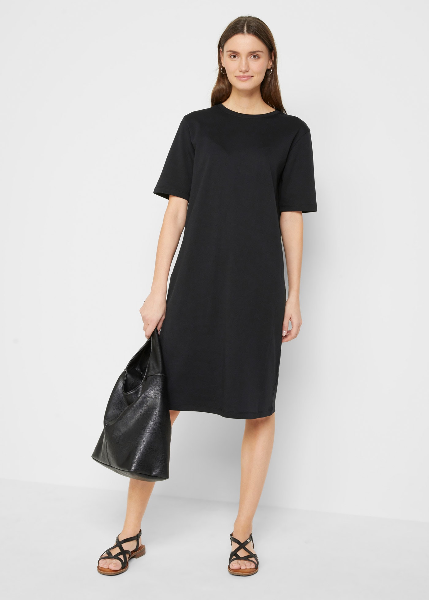 bonprix Shirtkleid »Oversize-T-Shirtkleid aus reiner Baumwolle (2er Pack)« Packung, 2, 2 Stk. tlg. Oversize-T-Shirtkleid aus reiner Baumwolle (2er Pack)