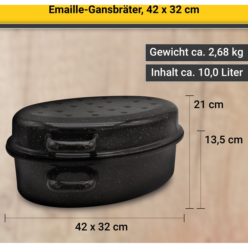 Krüger Bräter, emailliertes Stahlblech