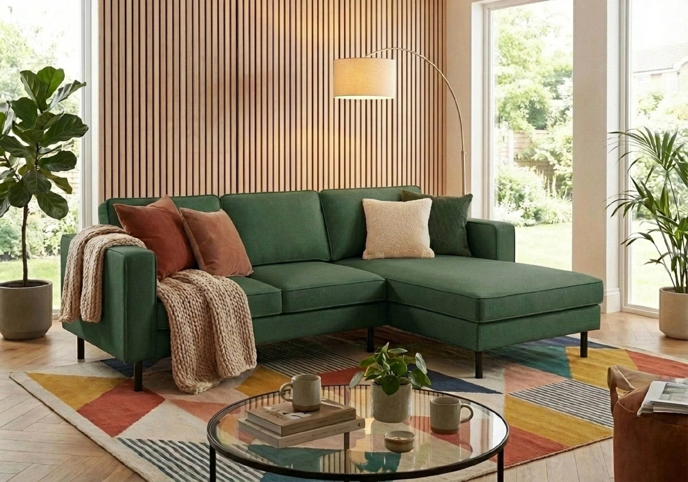 TRENDMANUFAKTUR Ecksofa "Watkins Couch wahlweise mit Schlaffunktion und Bettkasten,auch in Cord" Recamiere beidseitig montierbar, Sofa in L-Form, Breite 232 cm