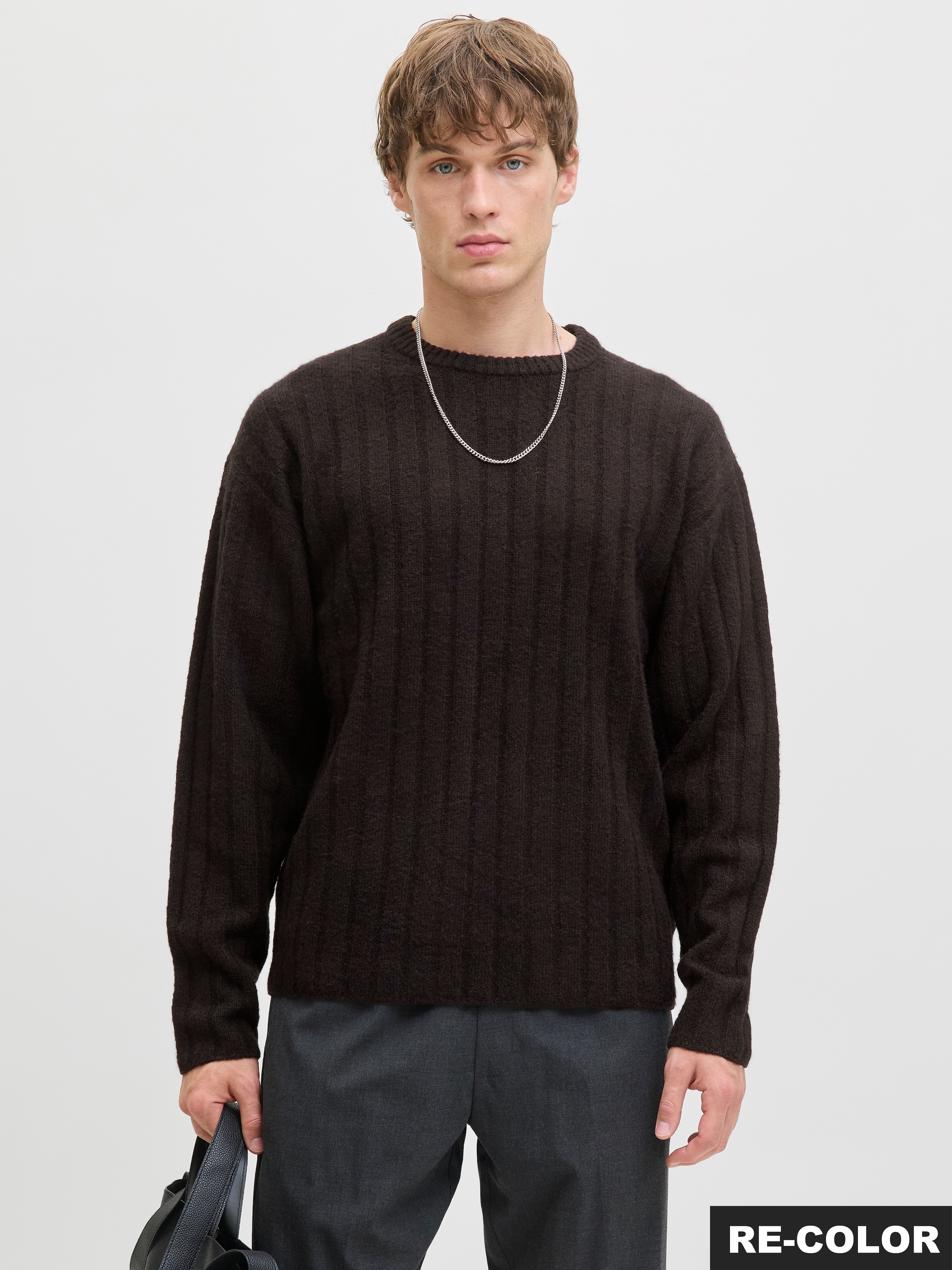 Jack & Jones Strickpullover "JJEBRADLEY CARTER KNIT CREW NECK LN" günstig online kaufen