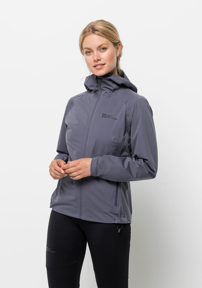 Jack Wolfskin Softshelljacke »EMBERBERG 3L JKT W«, mit Kapuze