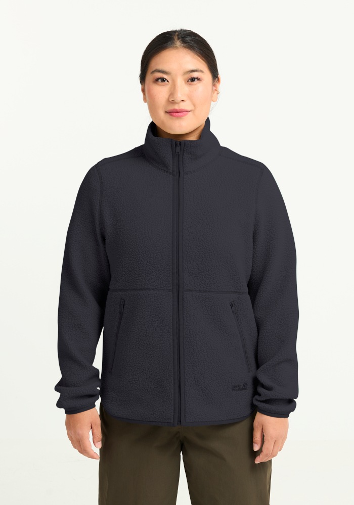 Jack Wolfskin Fleecejacke "LITE CURL FZ W" mit weichem Material, atmungsaktiv, schnell trocknend