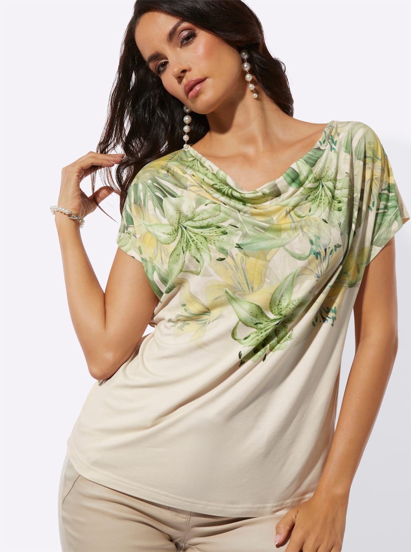 creation L Wasserfallshirt »Druck-Shirt«, 1 tlg.
