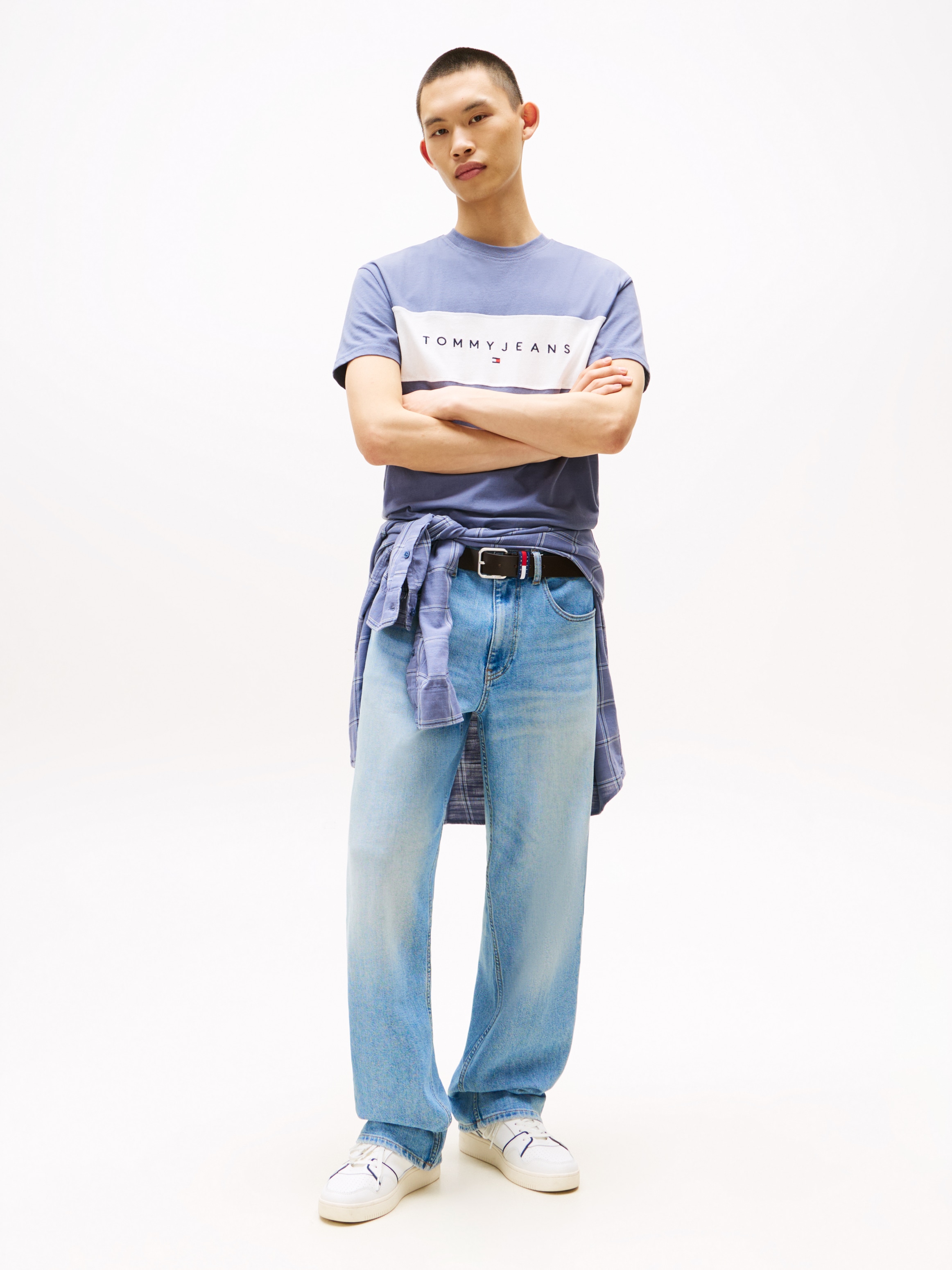 Tommy Jeans T-Shirt »TJM REG CBLK LINEAR LOGO TEE«