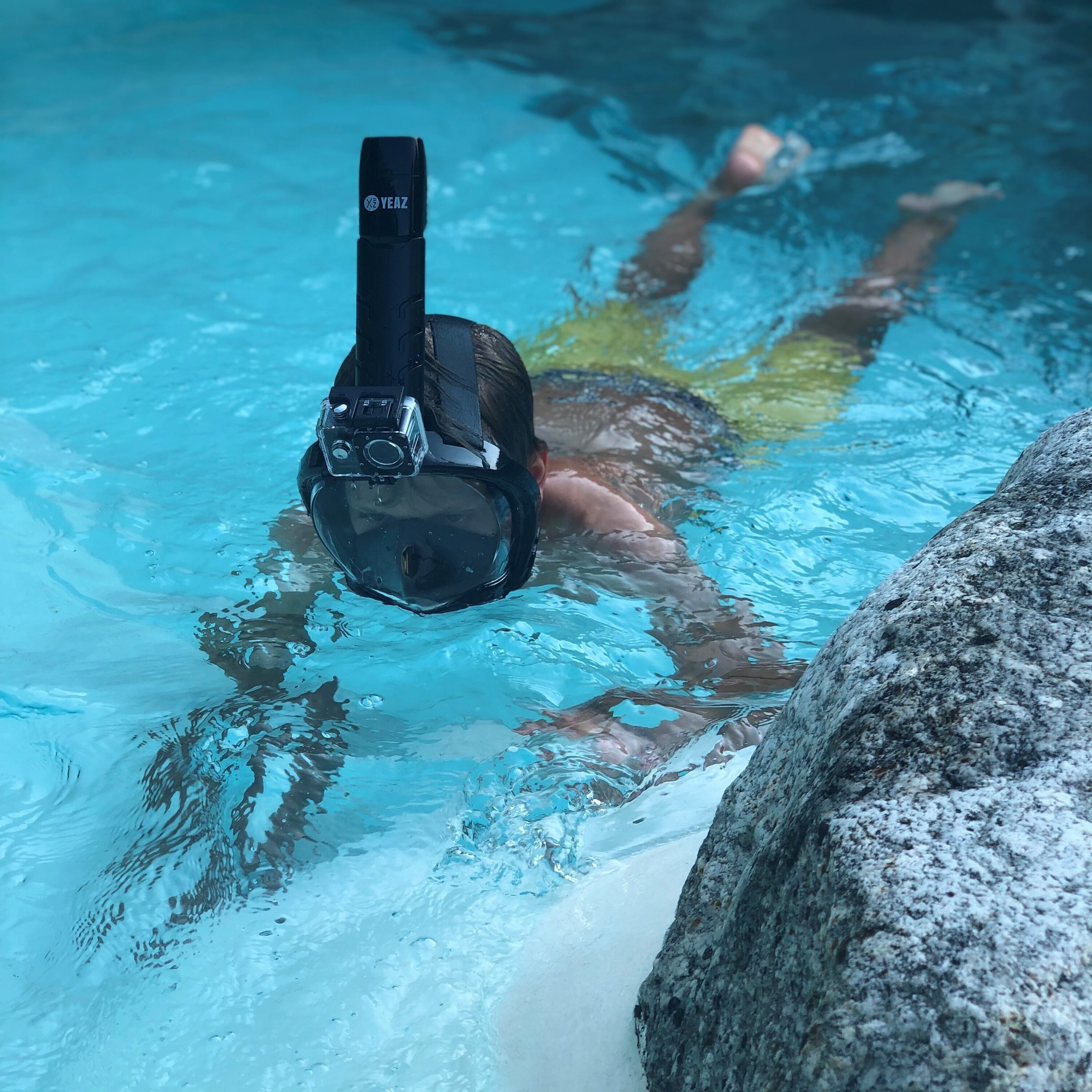 YEAZ Tauchermaske »Schnorchelmaske Gr. L-XL OCEAN VIEW«