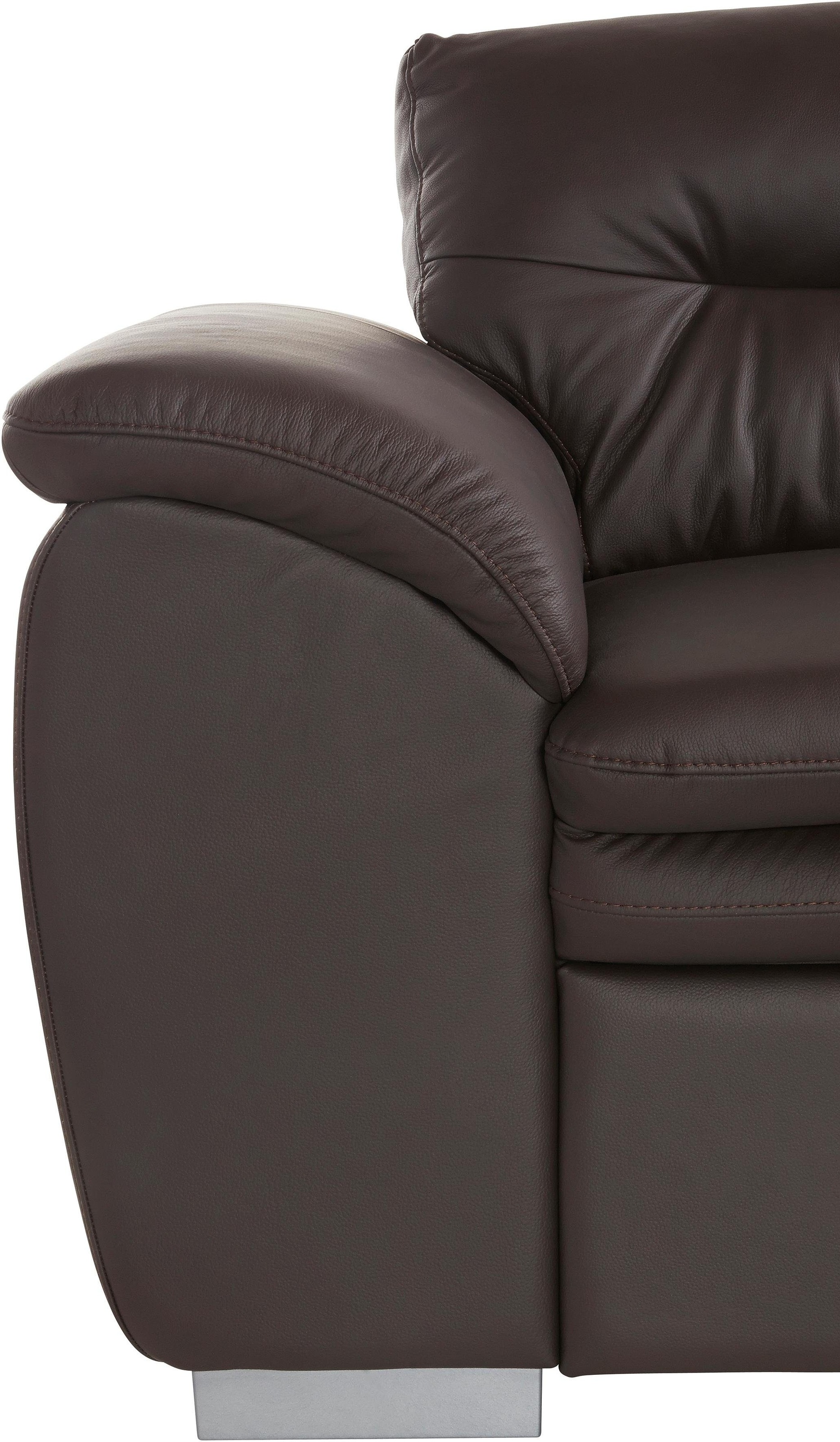 COTTA Ecksofa »Leandra L-Form«, wahlweise mit Bettfunktion & Bettkasten