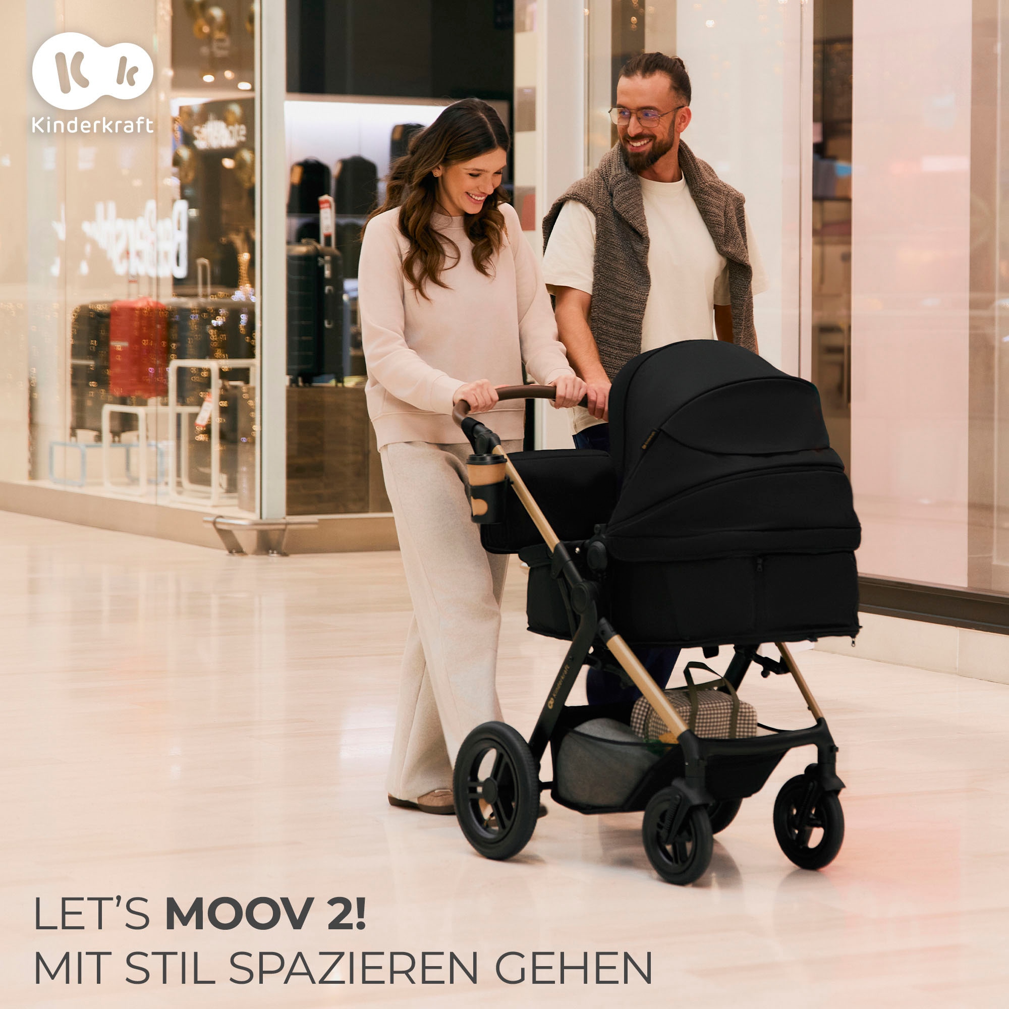 Kinderkraft Kombi-Kinderwagen »MOOV 2 XL«, 27 kg, mit Luftreifen