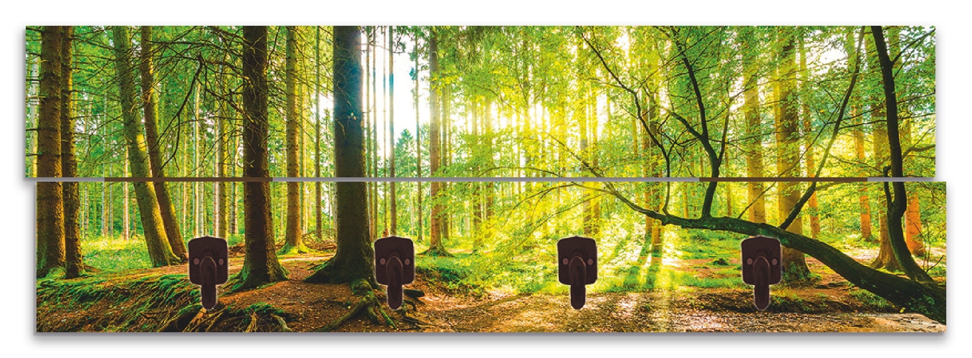 Artland Garderobenleiste »Wald mit Bach«, teilmontiert