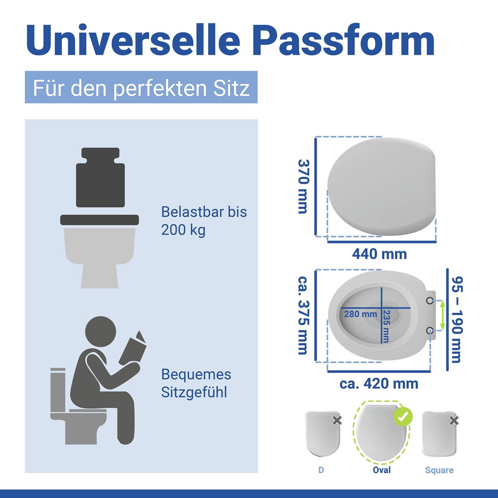 WENKO WC-Sitz »KOS« Mit Absenkautomatik