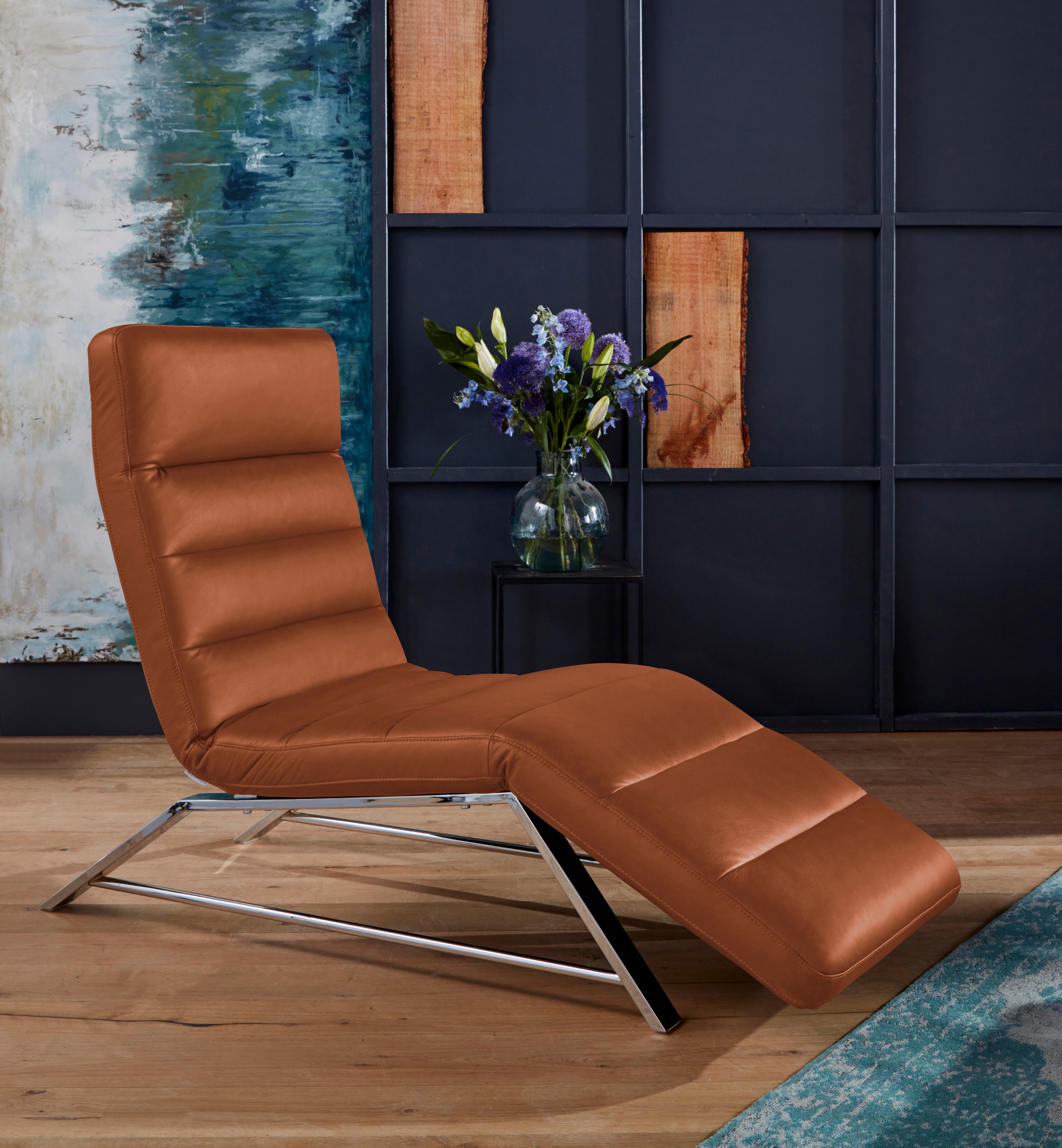W.SCHILLIG Relaxliege »daily dreams«, Funktionsliege wahlweise mit Motor, Gestell Chrom, Breite 65 cm