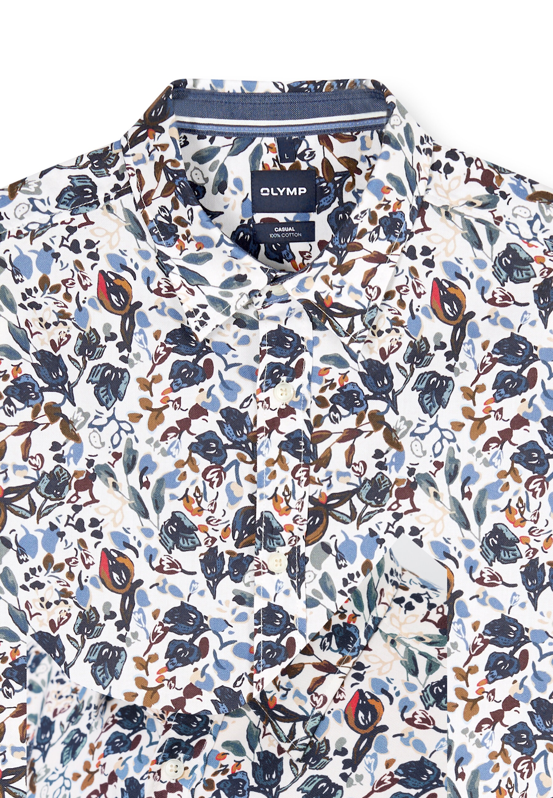 OLYMP Langarmhemd »OLYMP Casual, Regular Fit, Kent«