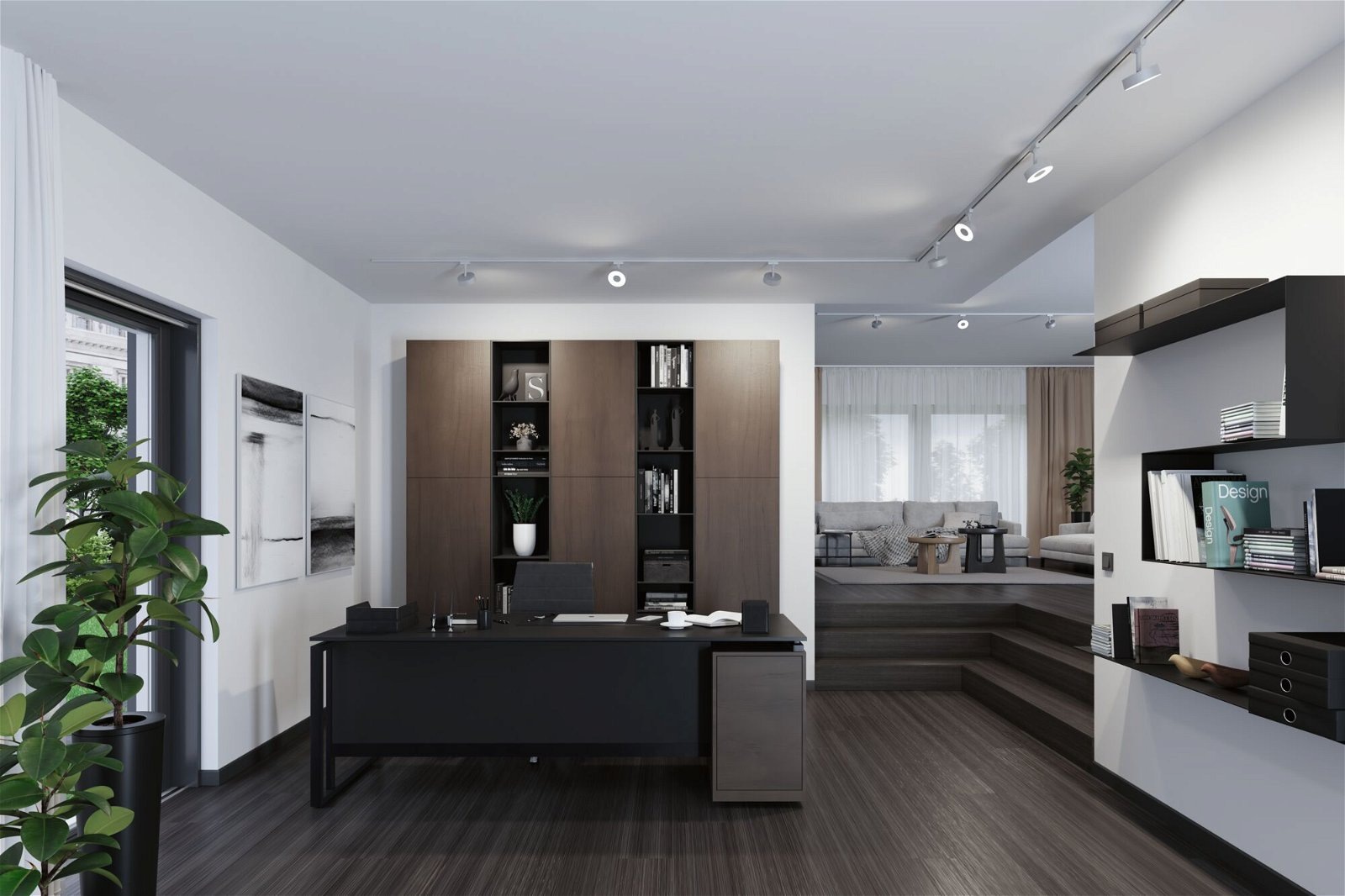 Paulmann Schienensystem-Leuchten »URail Schienenspot Circle Einzelspot 160lm 5W 4000K 230V Chrom matt« LED-Modul 1 Stk. Neutralweiß dimmbar