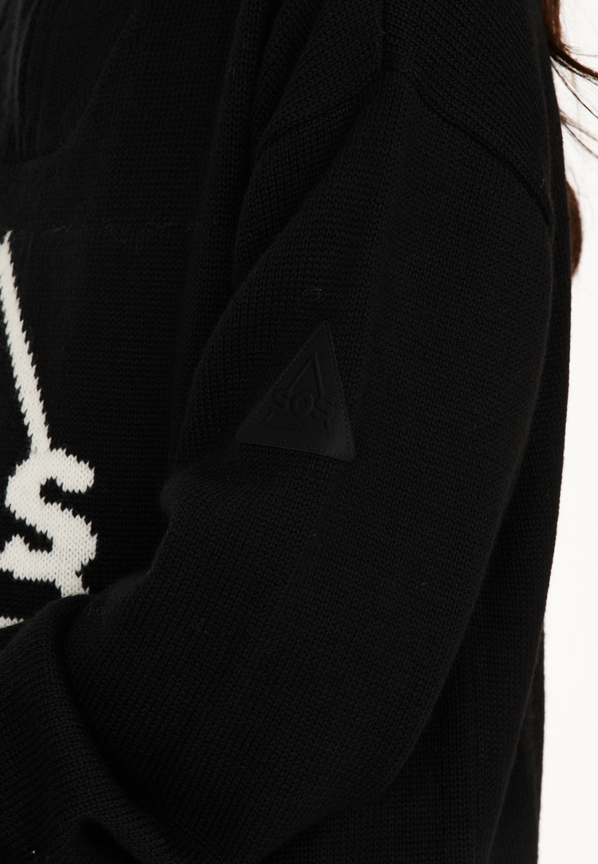 SOS Strickpullover »Tignes«, mit hochabschließendem Kragen