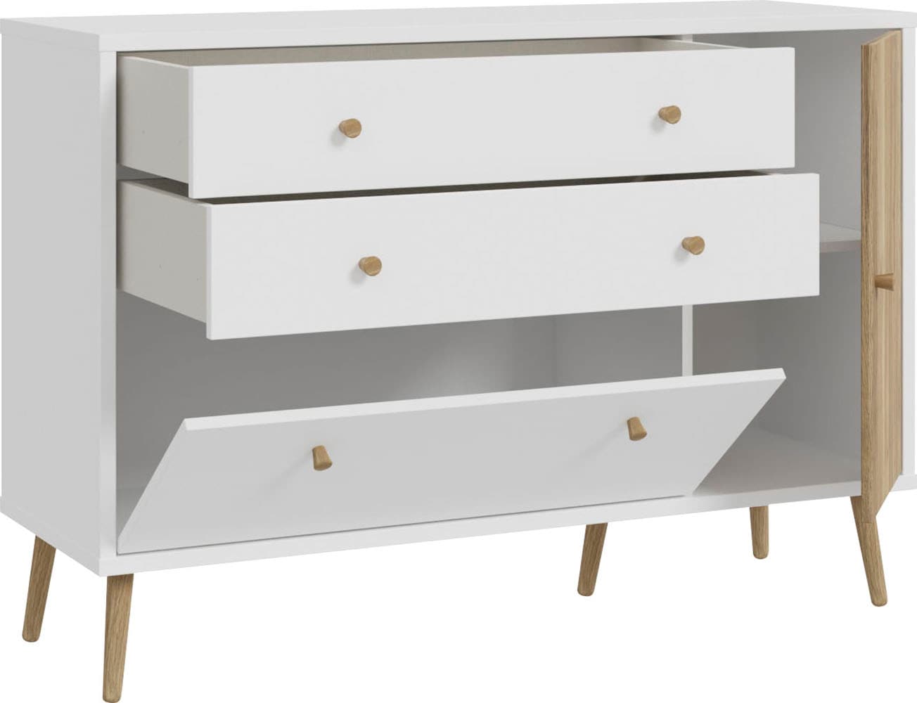 FORTE Sideboard »Harllson EasyKlix by Forte«, die neue geniale Art Möbel aufzubauen