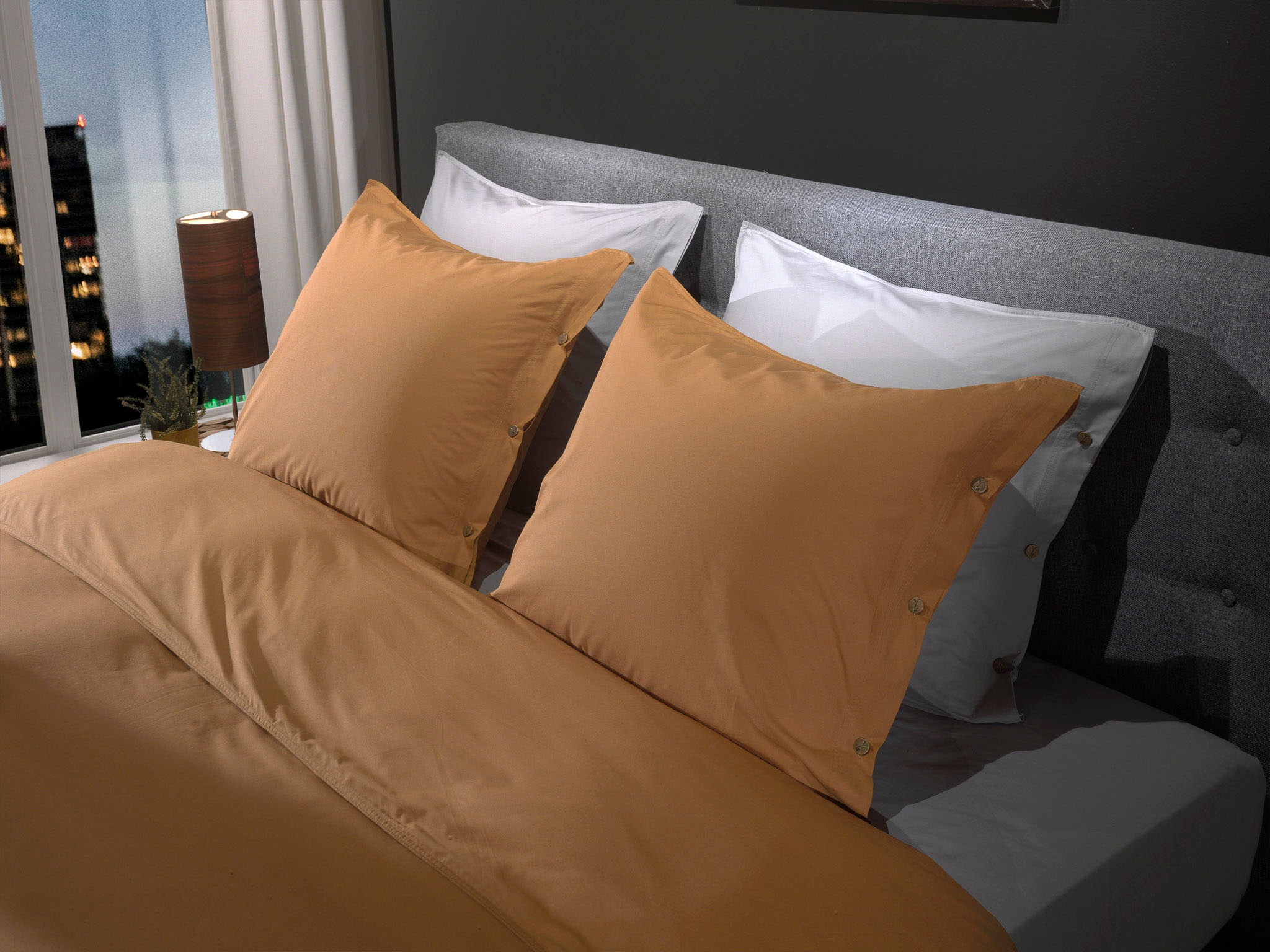 YELLOW Bettwäsche »Percale«, Uni Design, 100% Baumwolle ab 135x200 cm.