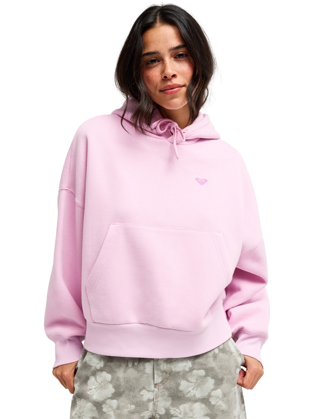 ROXY Damen Hoodie "Skyflare", rosa, Gr. XL, Obermaterial: 64% Baumwolle, 36% Polyester., Sweatshirts