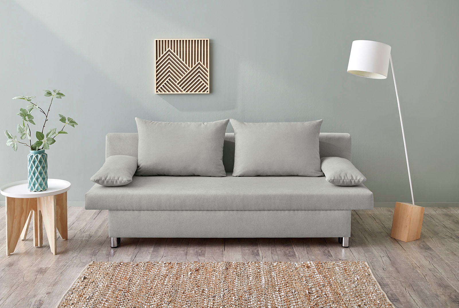 Jockenhöfer Gruppe Schlafsofa "B: 191 cm, Liegefl. 120x191 cm" mit Schlaffunktion & Bettkasten
