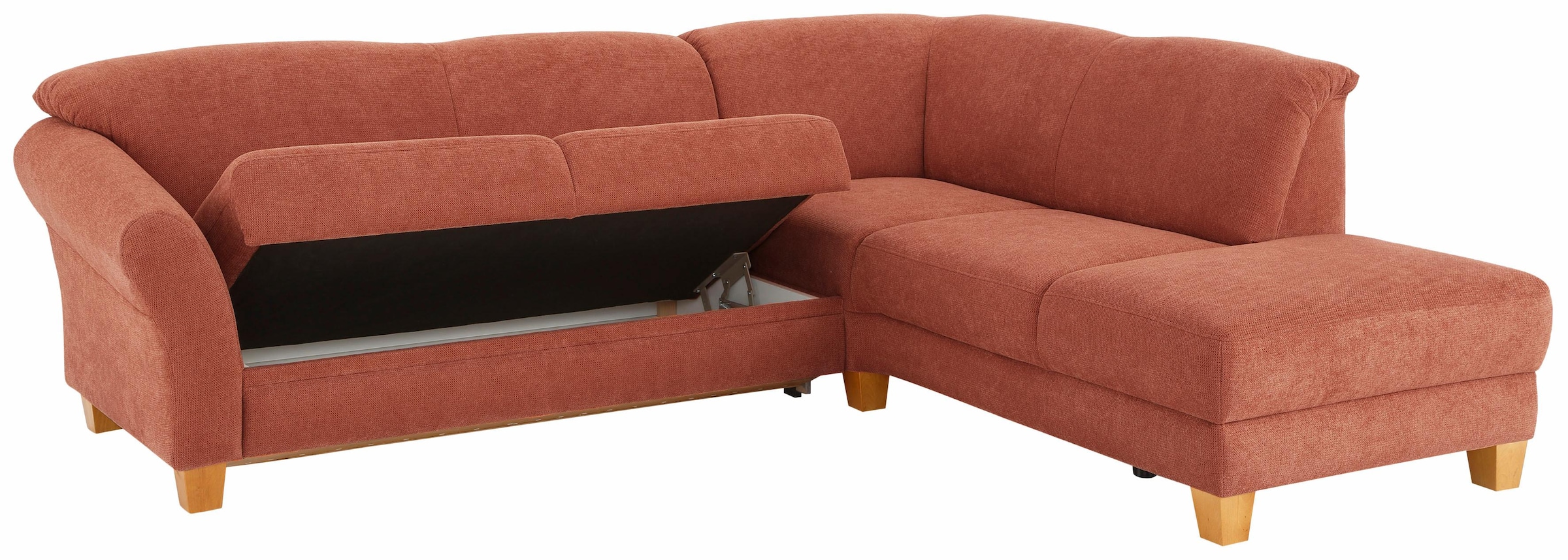 Home affaire Ecksofa »Gotland L-Form«, wahlweise mit Sitztiefenverstellung + Bettkasten
