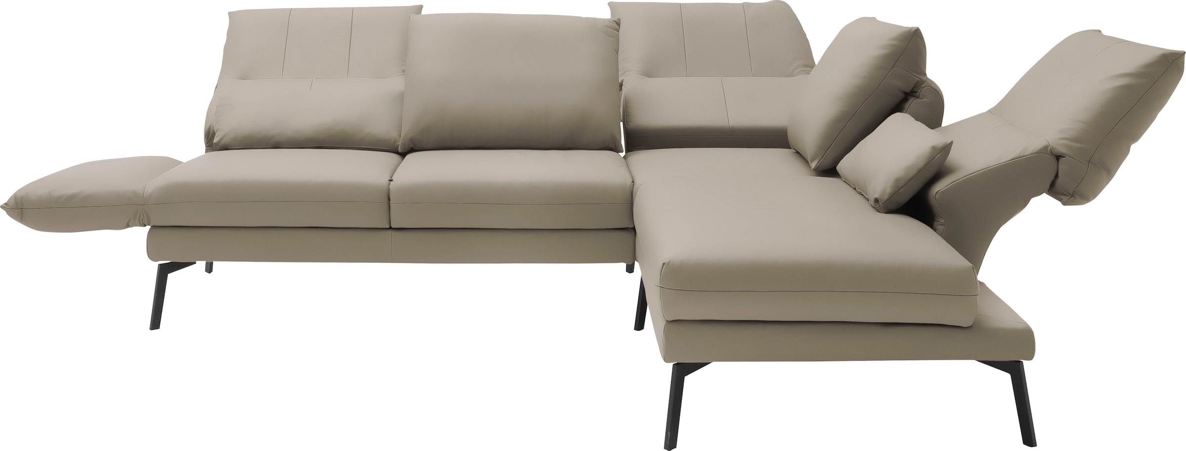 SCHÖNER WOHNEN-Kollektion Ecksofa »Spin, Multifunktionssofa, bequem und hochwertige Verarbeitung, L-Form« Drehsitz-Funktion, USB-Anschluss, Armlehnfunktion, Rückenverstellung