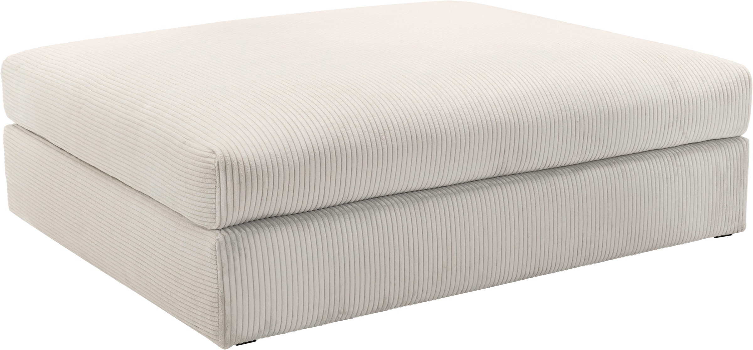 OTTO home Polsterhocker "Soft&Cosy XXL, B: 125 cm - OTTO. Verlässliche Qualität." Mega-Hocker, in Cord oder Chenille-Struktur wählbar