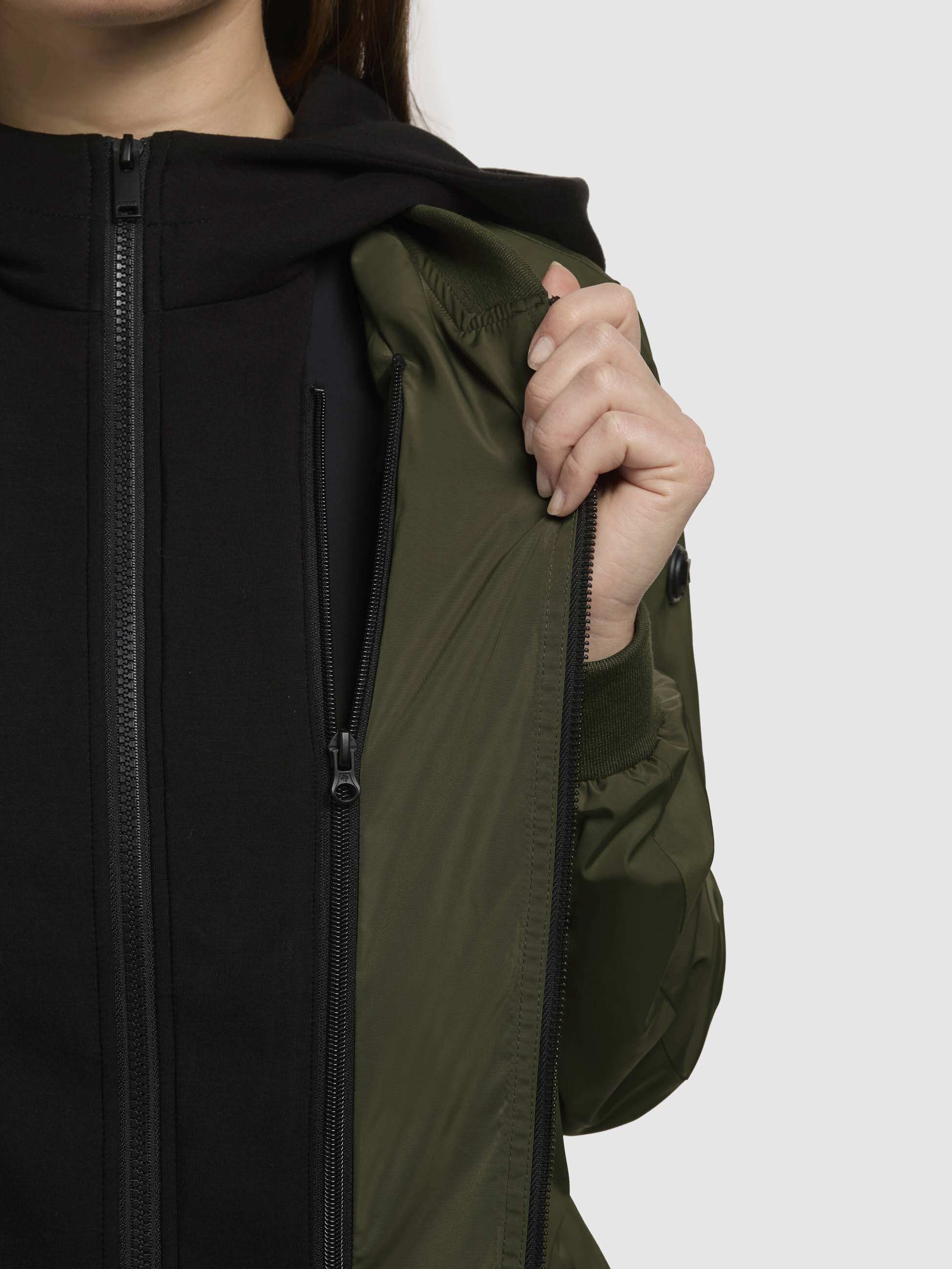 khujo Bomberjacke »SEEAM«, mit Kapuze