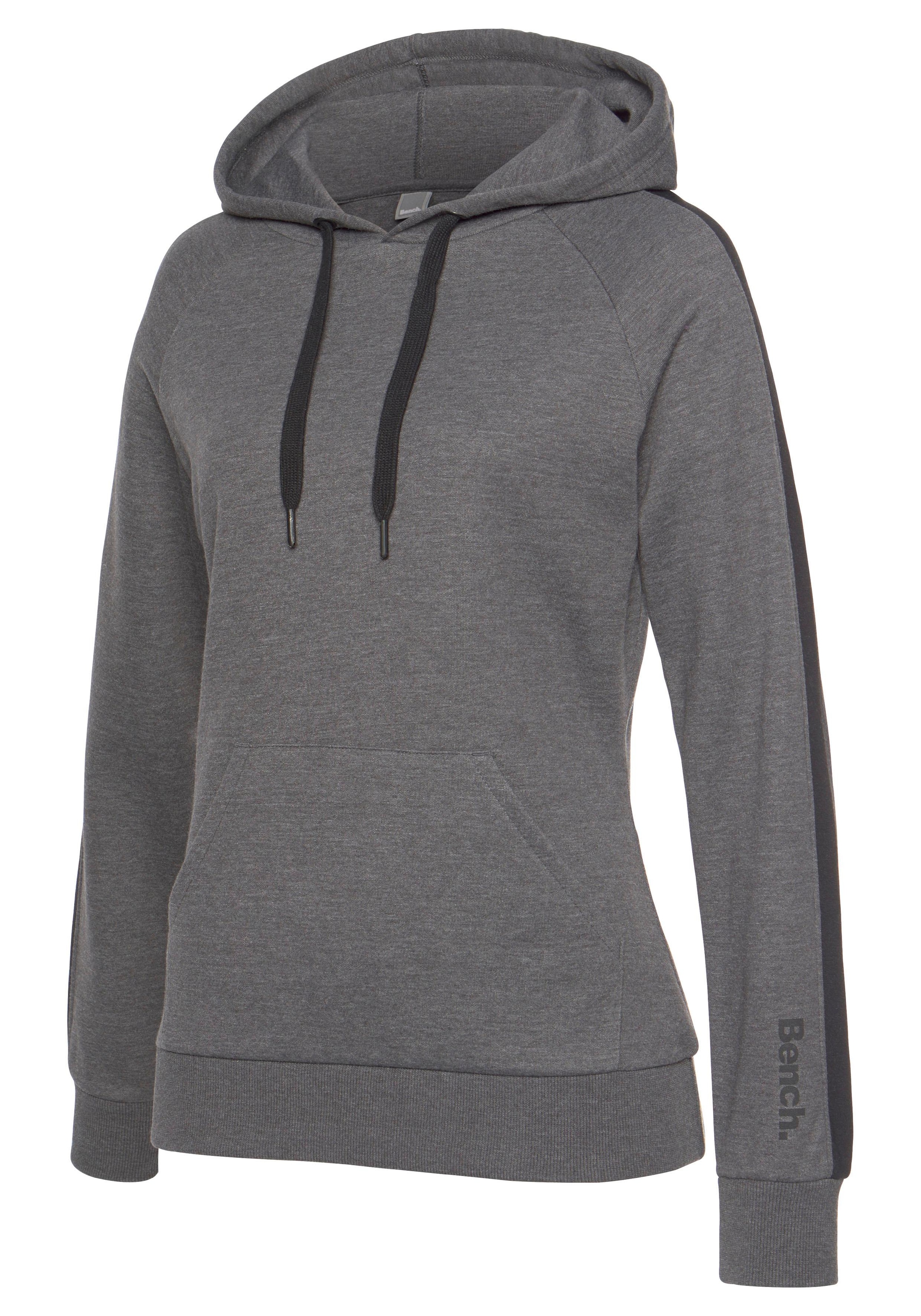 Bench. Loungewear Kapuzensweatshirt, mit Seitenstreifen und Kängurutasche, Loungeanzug, Hoodie