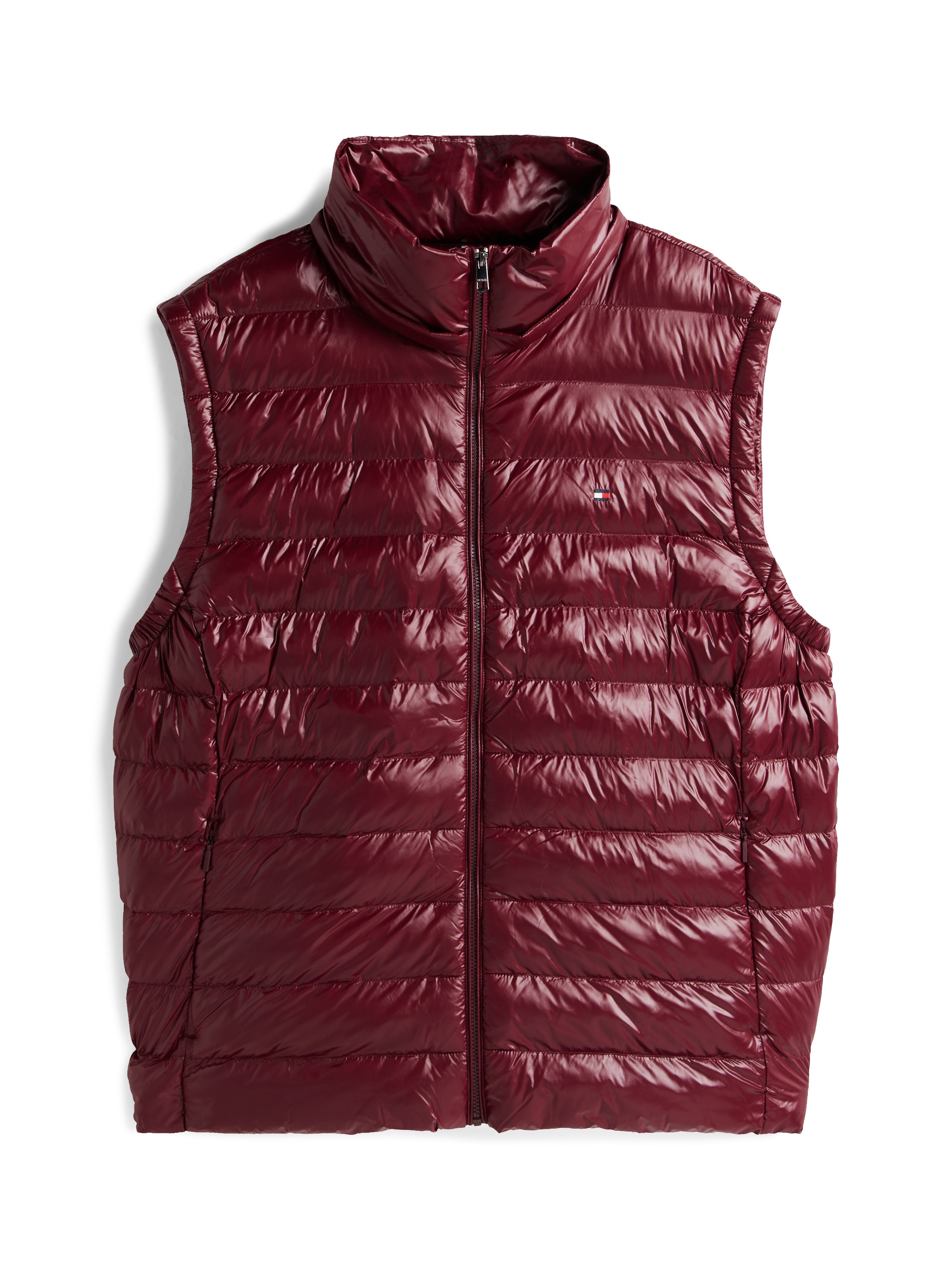 Tommy Hilfiger Curve Steppweste »CRV LW PADDED SLIM VEST«, in großen Größen, mit Kapuze