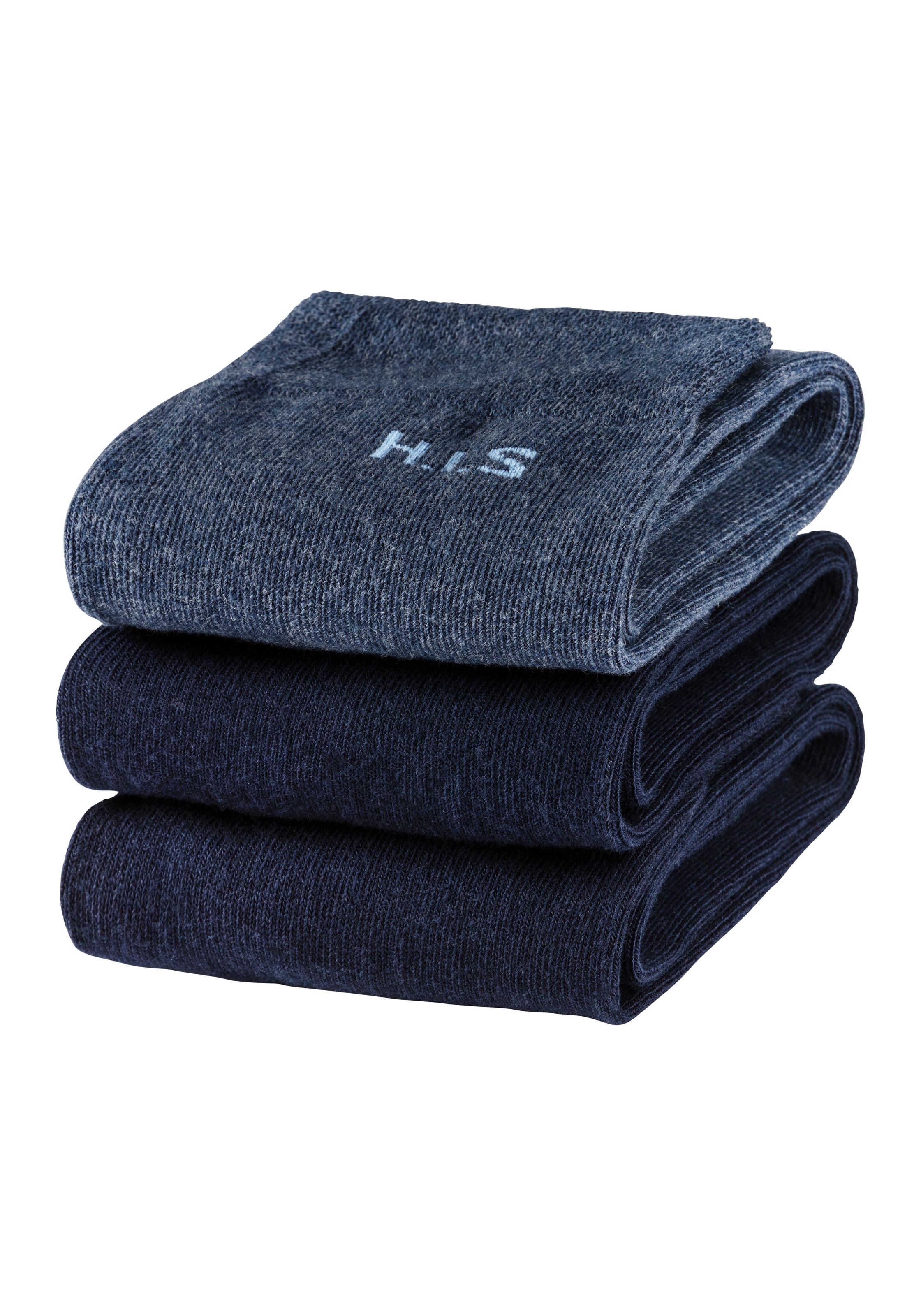 H.I.S Kniestrümpfe Packung, 3 Stk. tlg. mit druckfreiem Bündchen günstig online kaufen