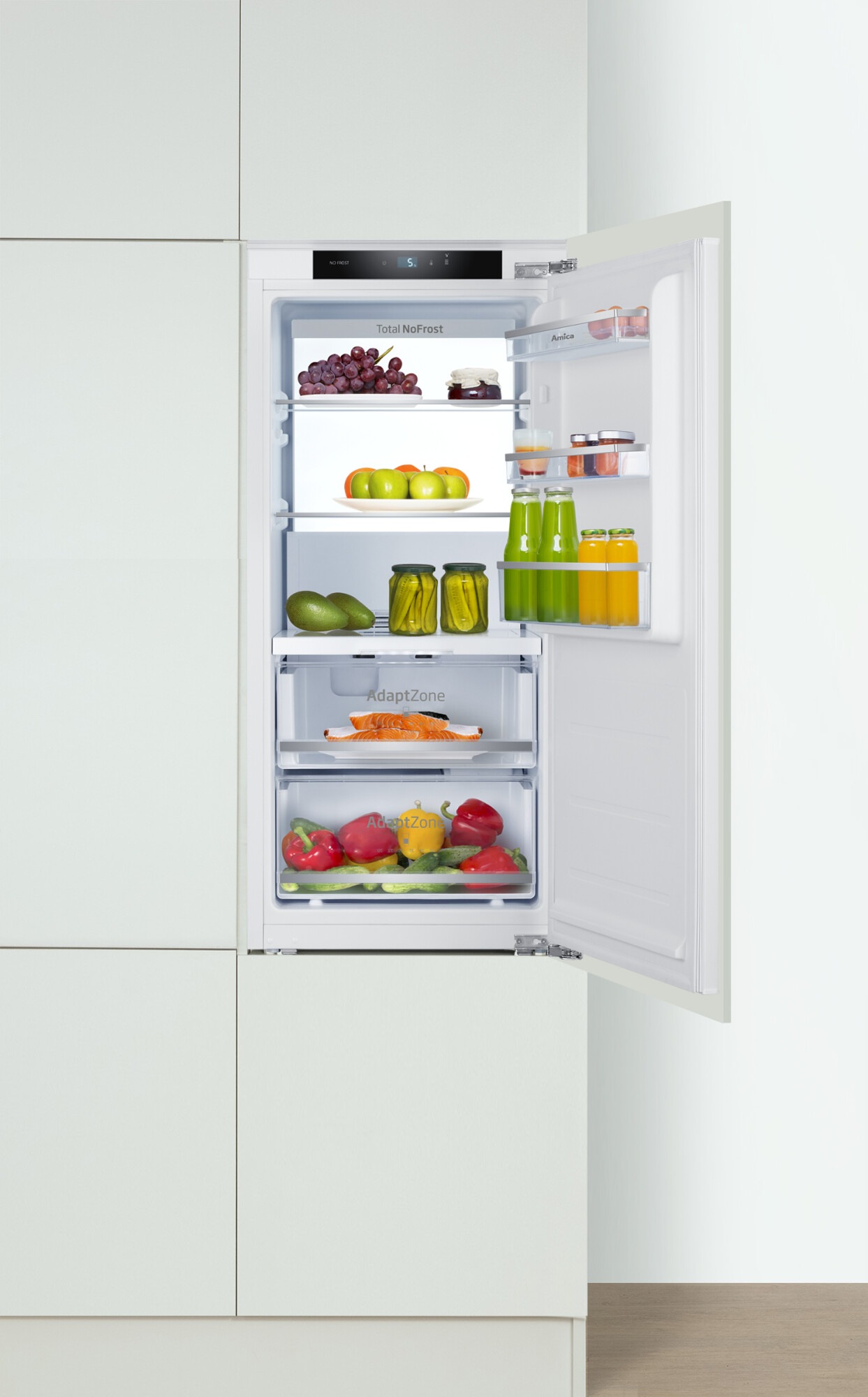 Amica Einbaukühlschrank "EVKSX 352 250" 122,1 cm hoch 55,6 cm breit günstig online kaufen