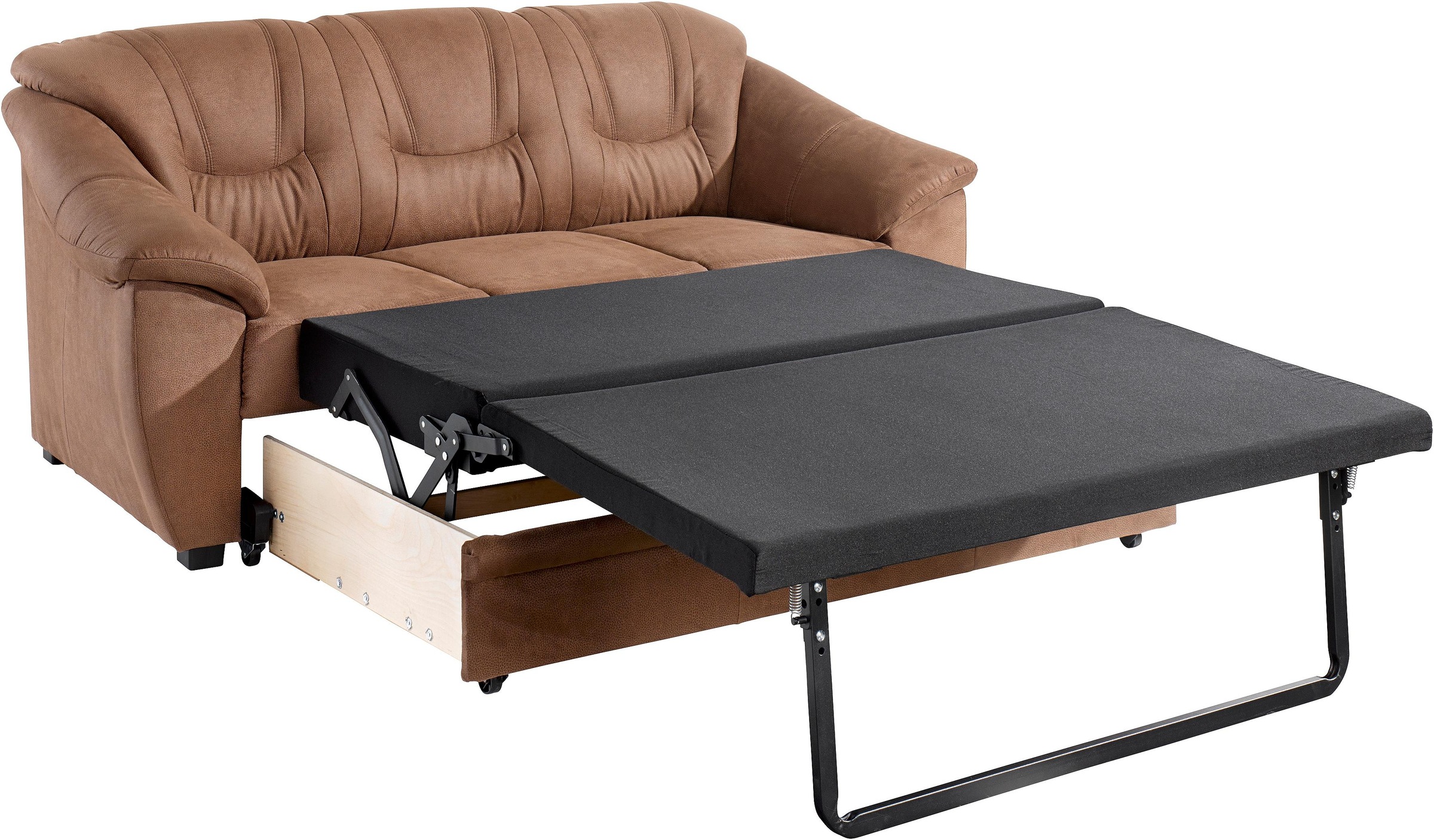 sit&more 3-Sitzer »Safira«, inklusive komfortablem Federkern, wahlweise mit Bettfunktion