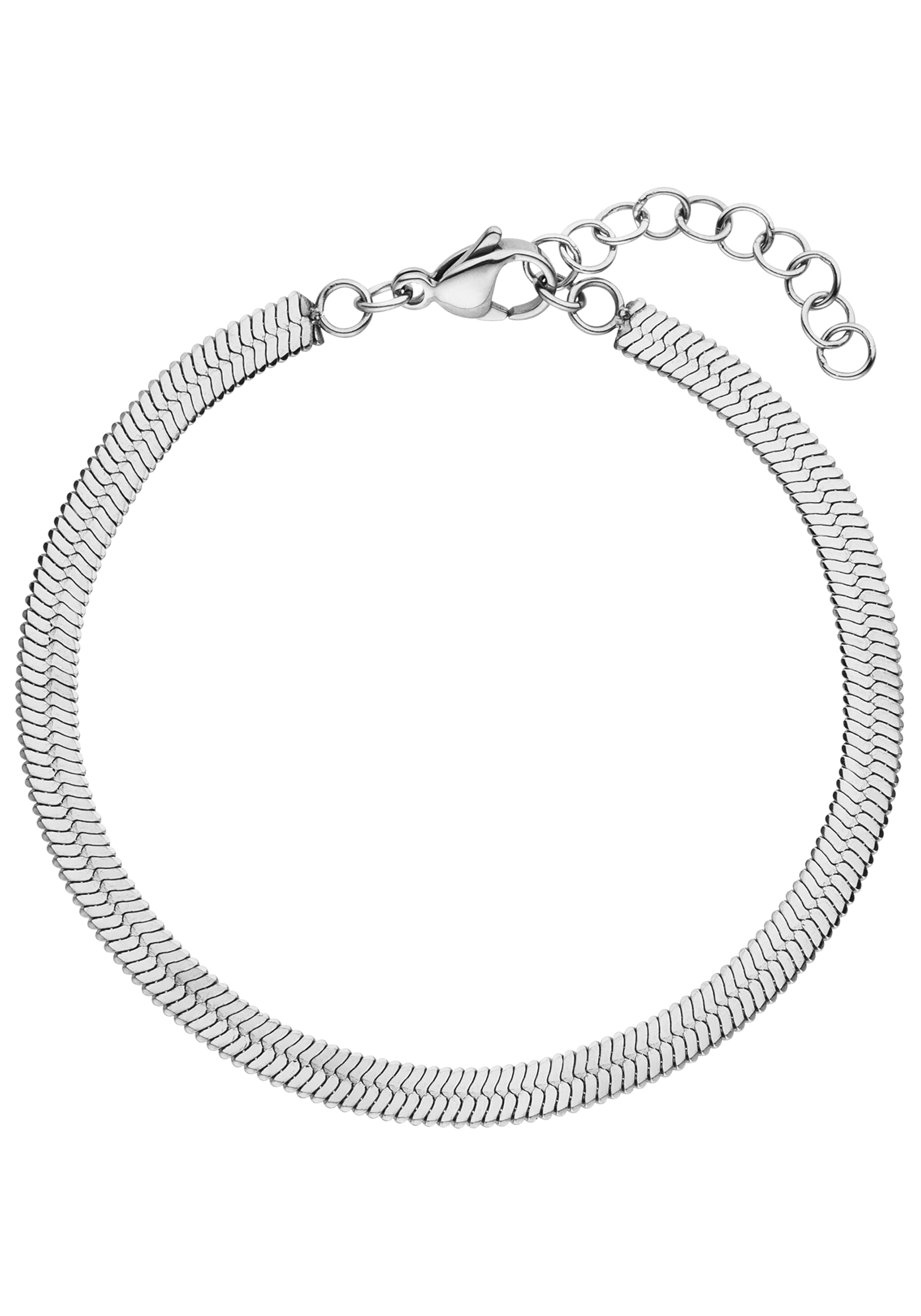 JOBO Armband »Herringbone«, Edelstahl 17-20 cm verstellbar