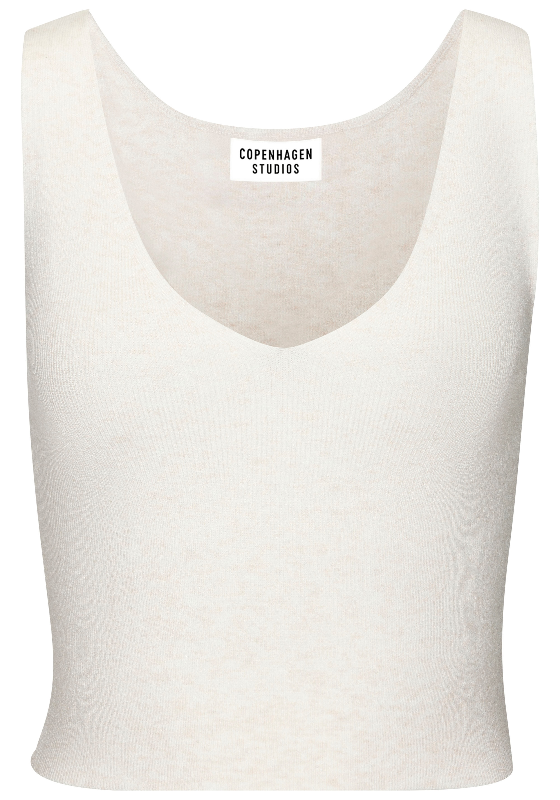 Copenhagen Studios Stricktop, aus hochwertigem Rippstrick, Loungewear