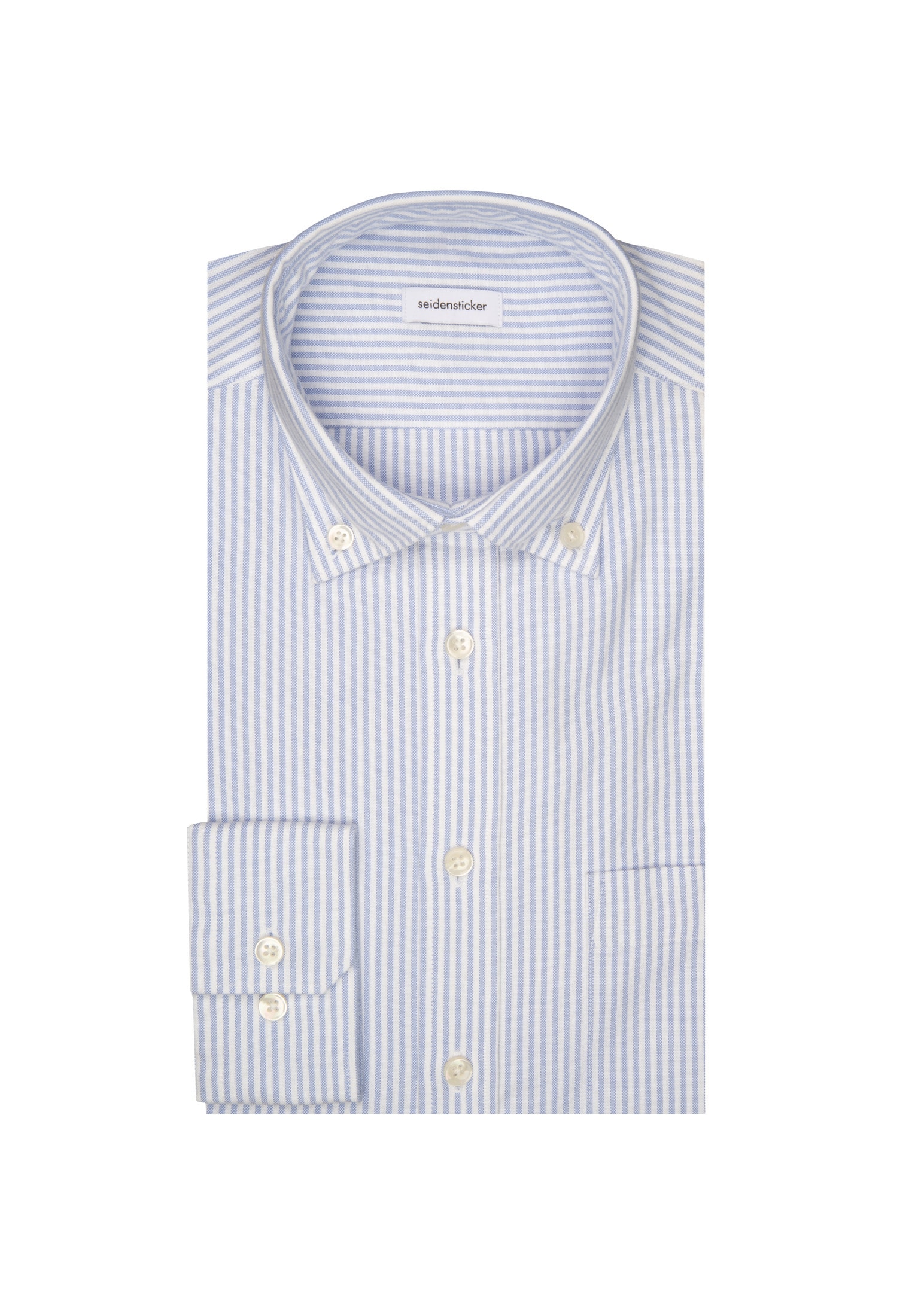 seidensticker Businesshemd, Regular Button-Down-Kragen Gestreift