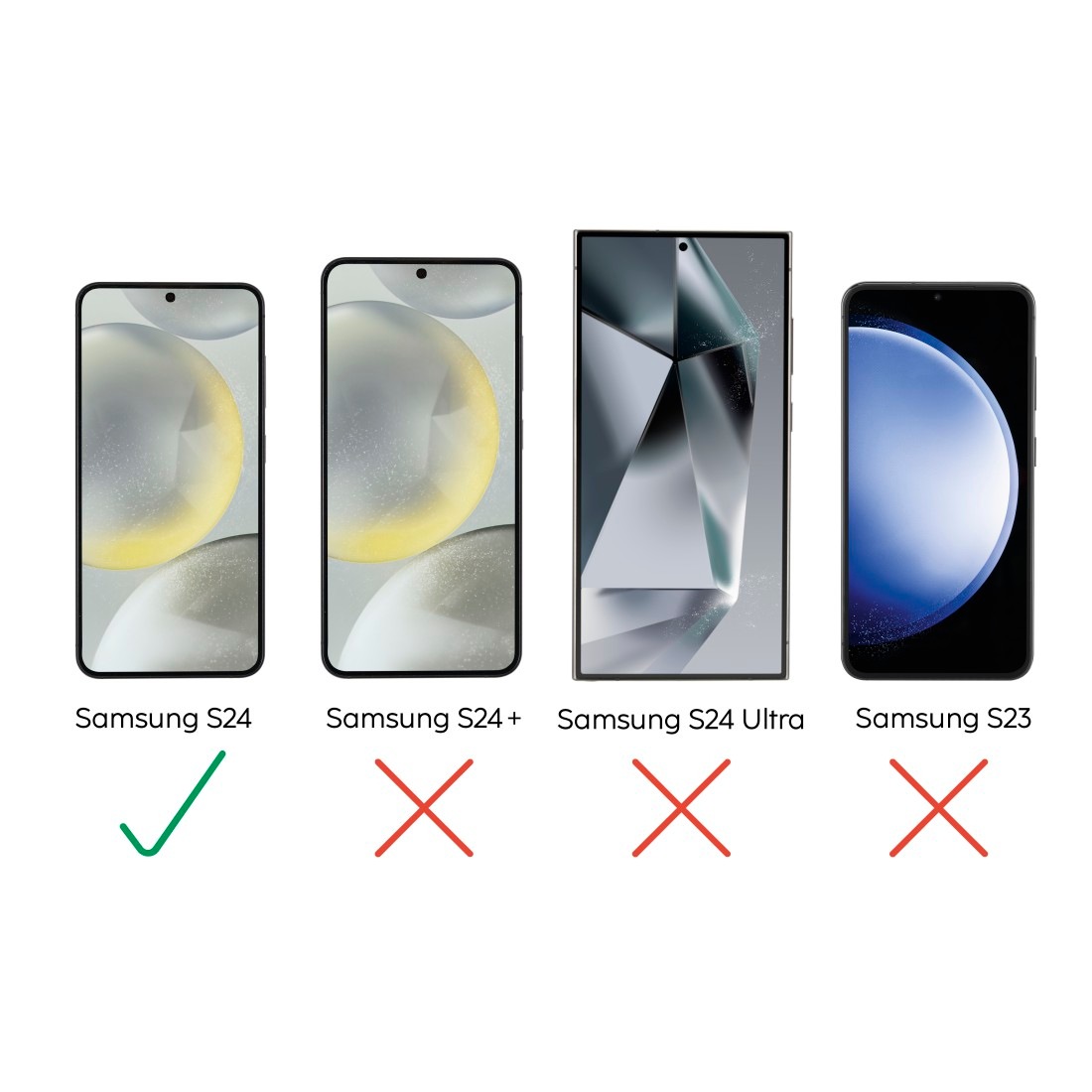 Hama Displayschutzglas »Displayschutzglas für Galaxy S24 (Panzerglas, D3O, Montagehilfe)«, für Samsung Galaxy S24