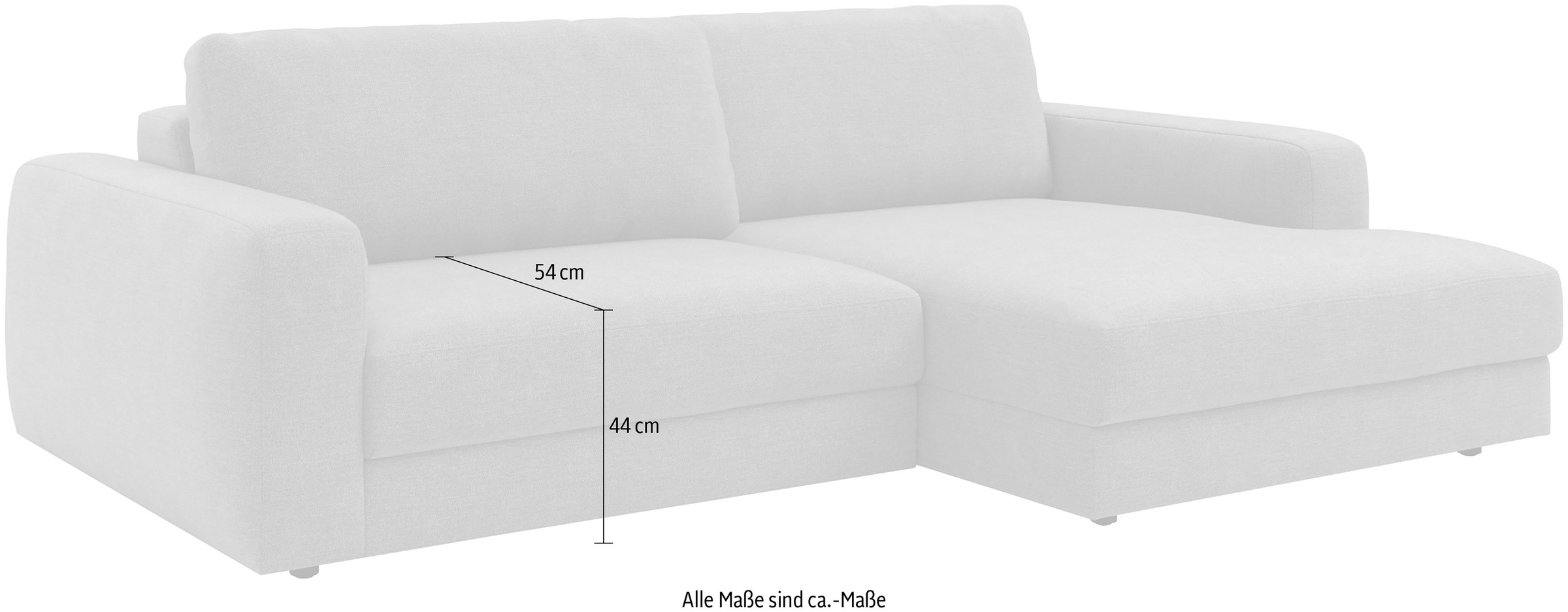 TRENDMANUFAKTUR Ecksofa »Bourbon, Designsofa mit tollem Sitzkomfort, L-Form,«, extra tiefe Sitzfläche, wahlweise mit Sitztiefenverstellung