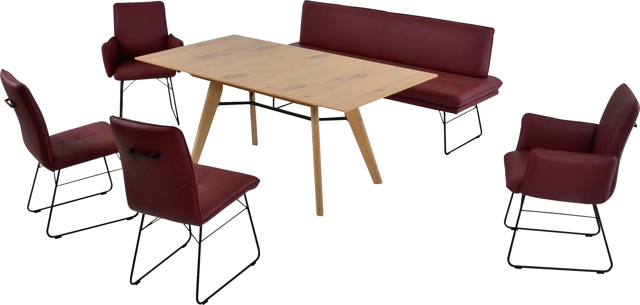 K+W Komfort & Wohnen Essgruppe "Giacomo IV" 6 Stk. tlg. Polsterbank in 2 Gr günstig online kaufen